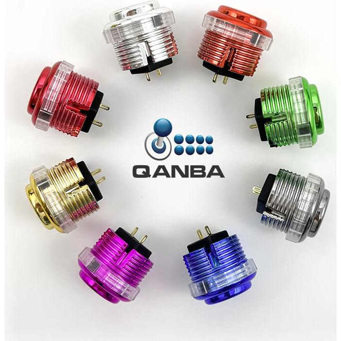 Botones mecánicos QANBA Gravity LX metálico 30mm F01 (8 pcs)