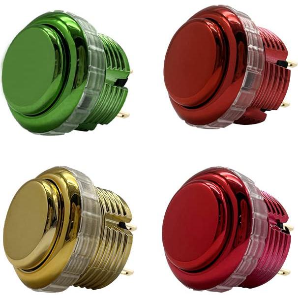 Botones mecánicos QANBA Gravity LX metálico 30mm F01 (8 pcs)