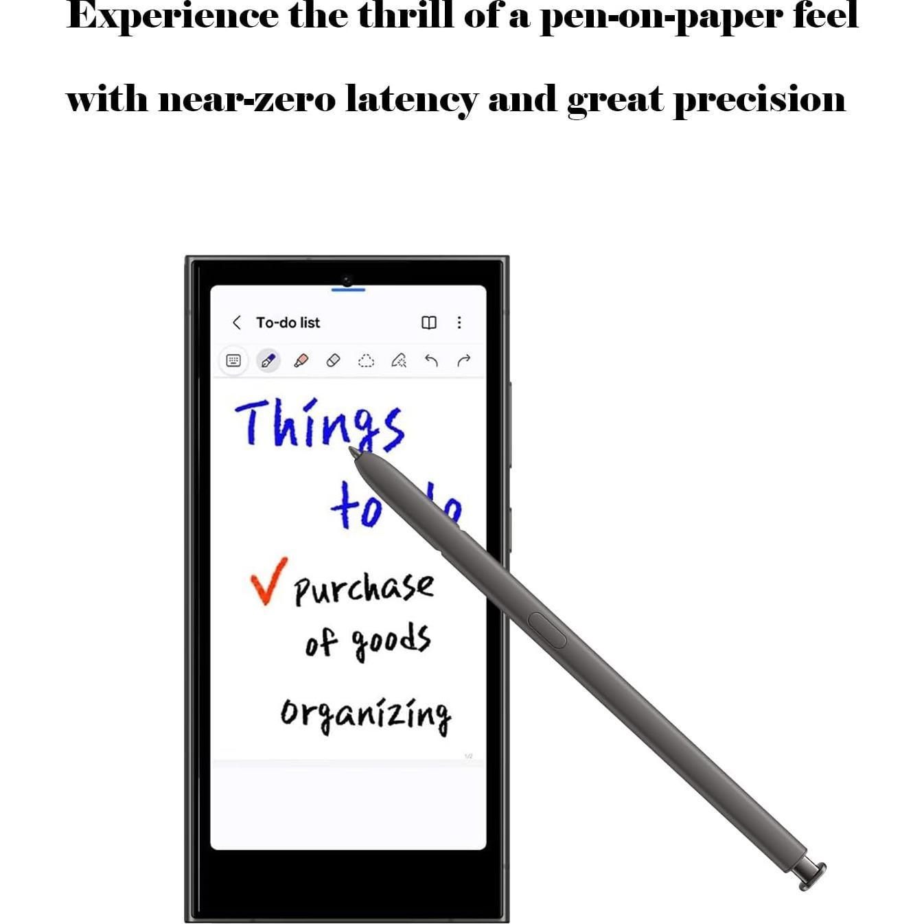 S Pen Reemplazo para Samsung Galaxy S24 Ultra 0.7mm Gris