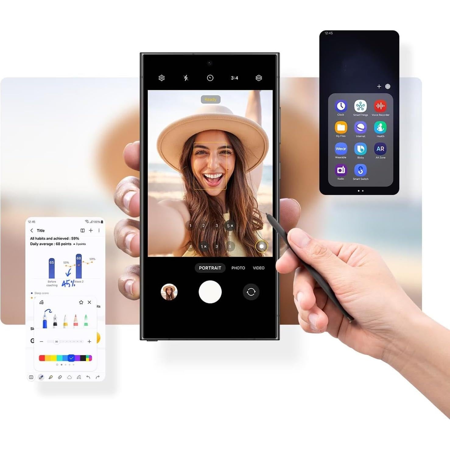 S Pen Reemplazo para Samsung Galaxy S24 Ultra 0.7mm Gris