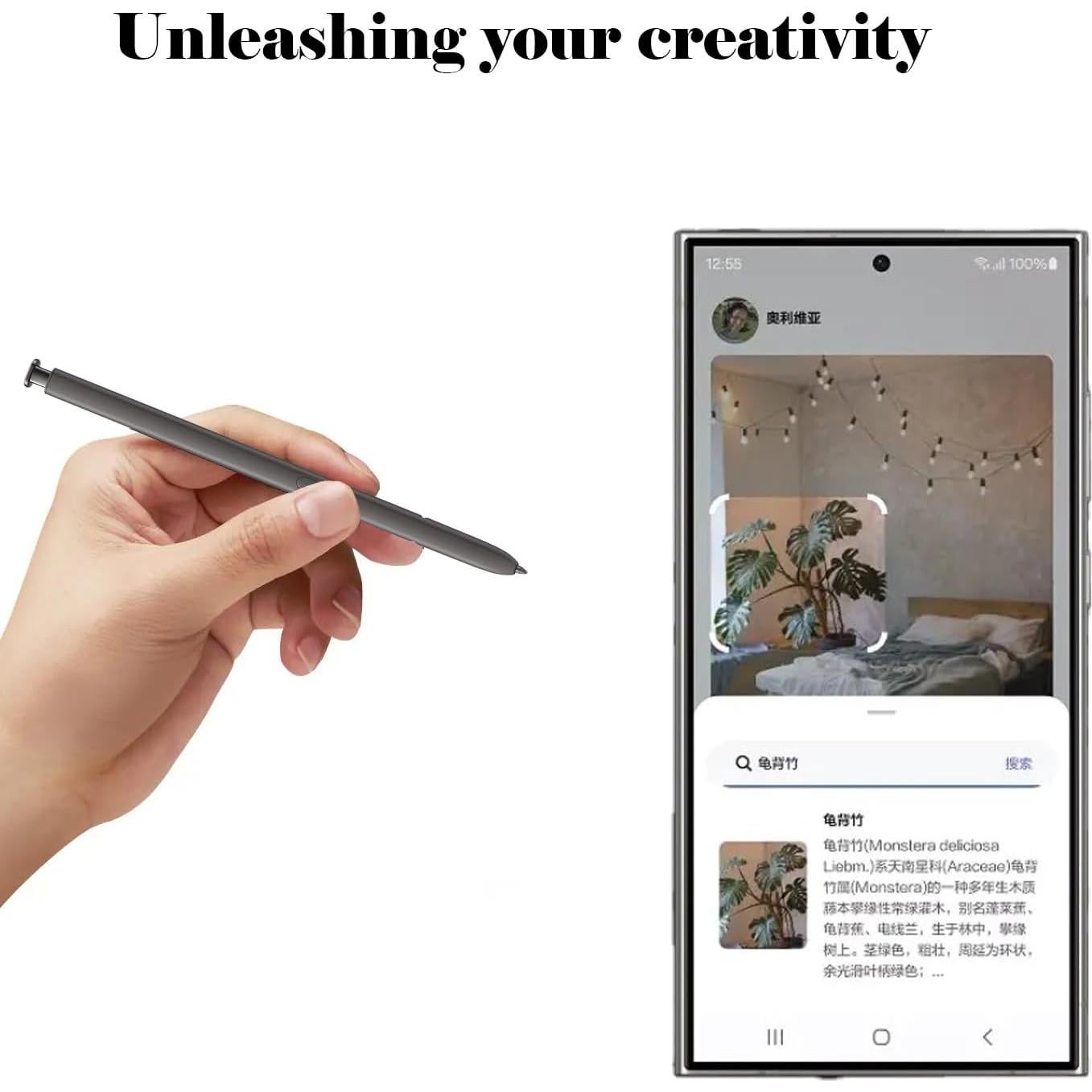 S Pen Reemplazo para Samsung Galaxy S24 Ultra 0.7mm Gris