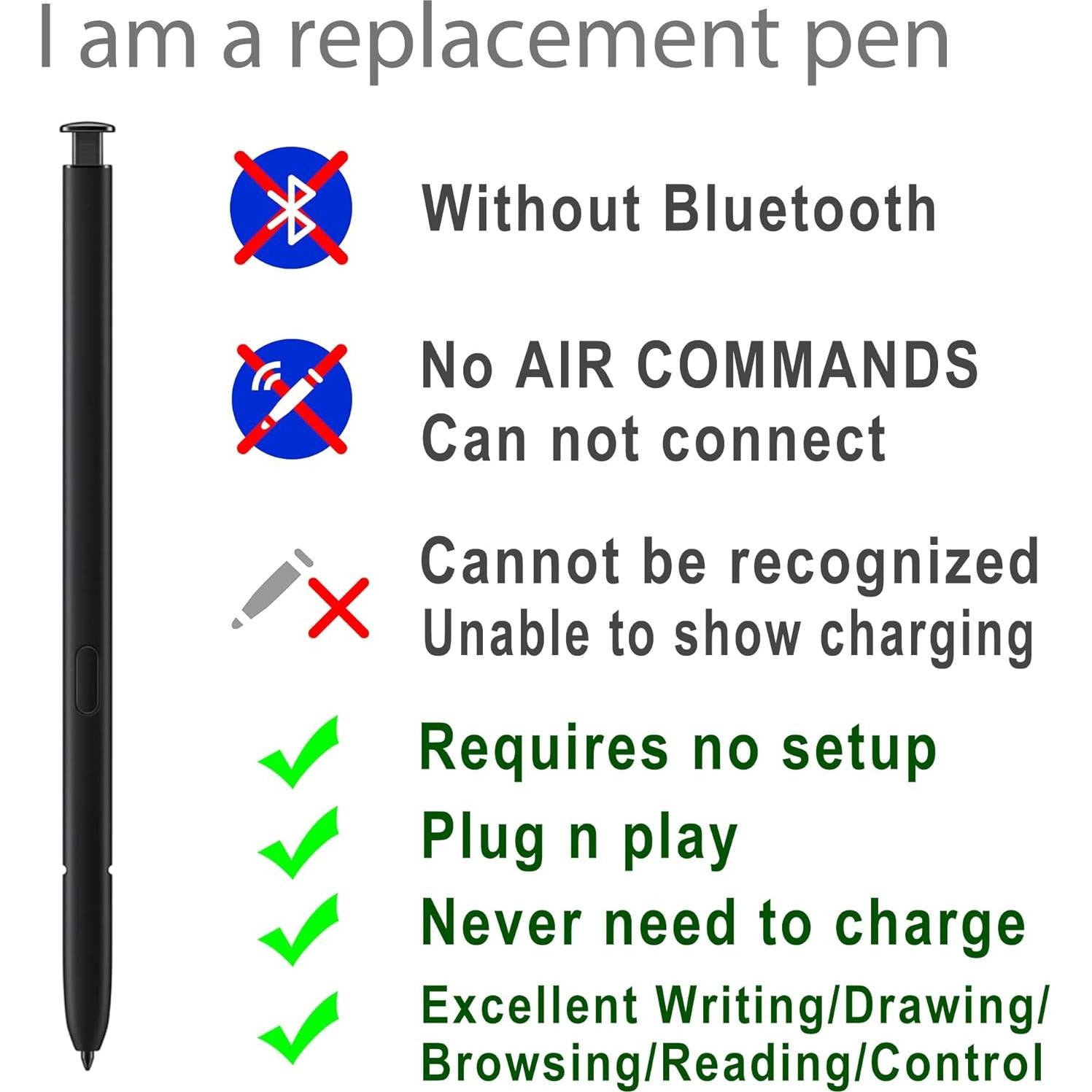 Lápiz Óptico Samsung Galaxy S23 Ultra S Pen Negro