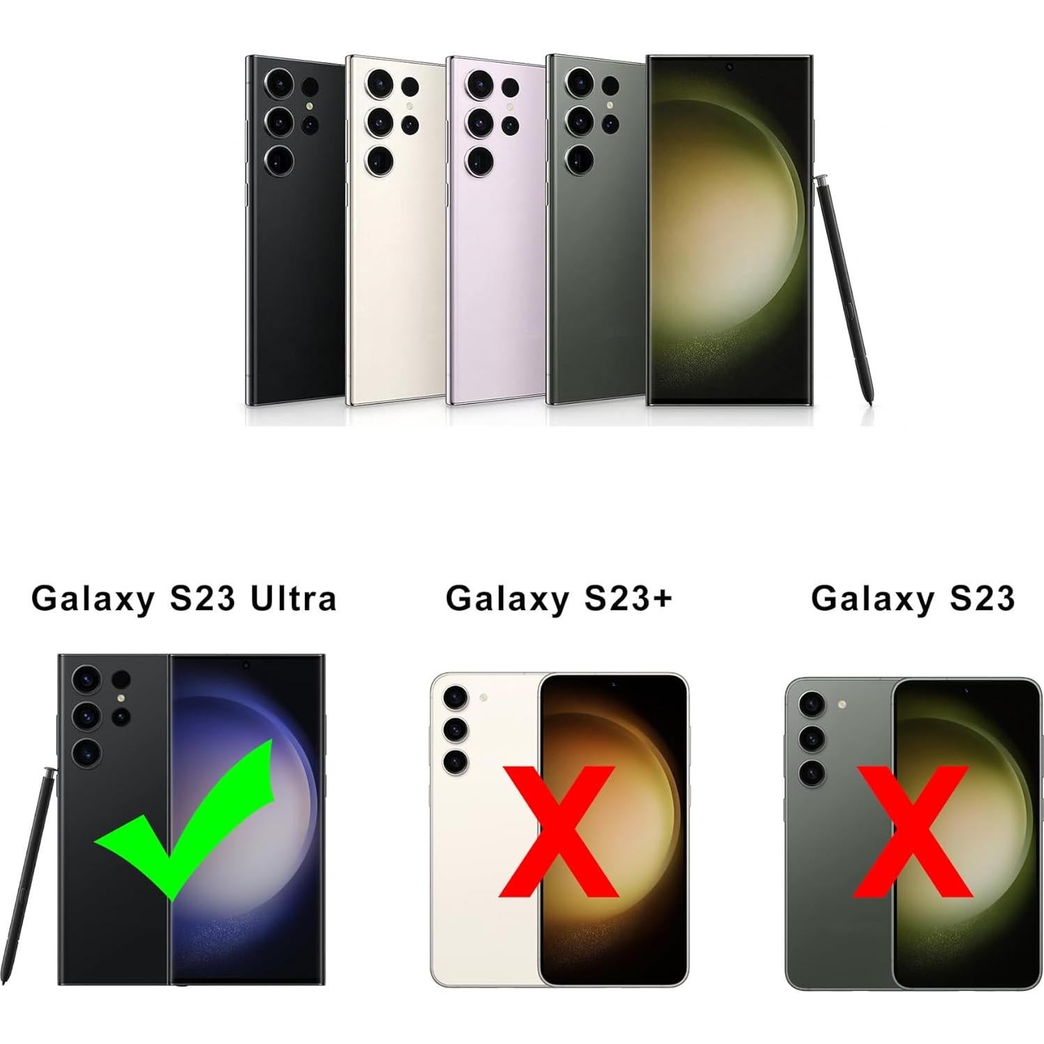 Lápiz Óptico Samsung Galaxy S23 Ultra S Pen Negro