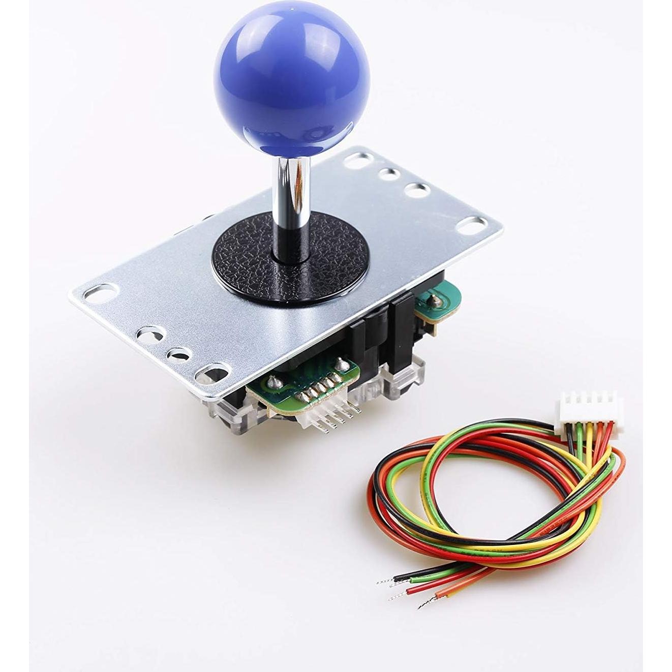 Joystick de Arcade SANWA JLF-TP-8YT Azul Oscuro, Alta Precisión