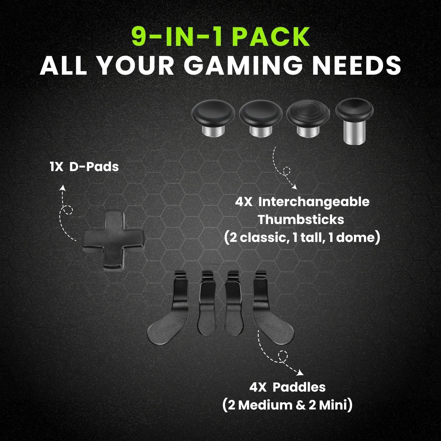 Accesorios TNP 13 en 1 para Controlador Xbox Elite 2 Negro