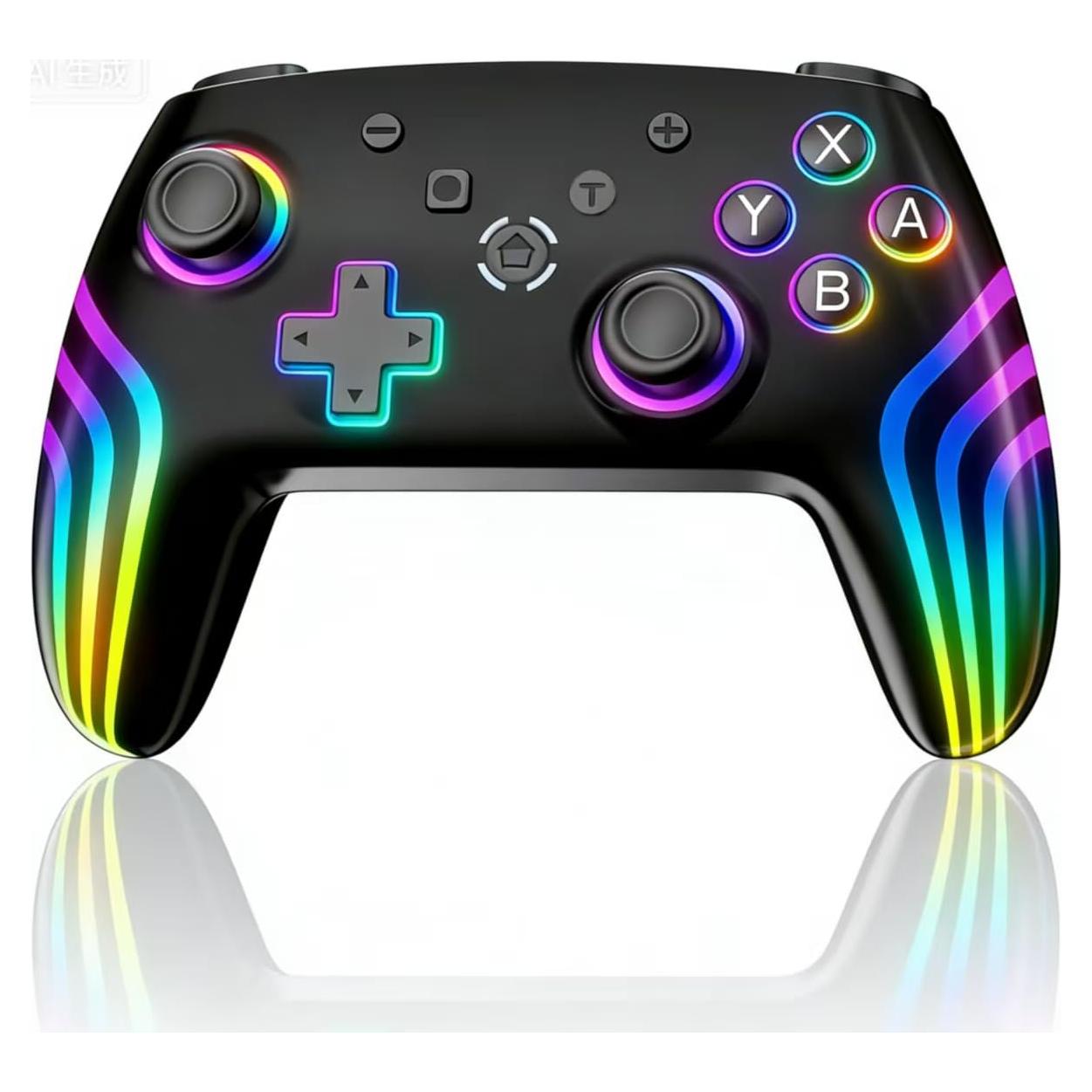 Controlador Inalámbrico JUNHUAN para Nintendo Switch OLED - Negro