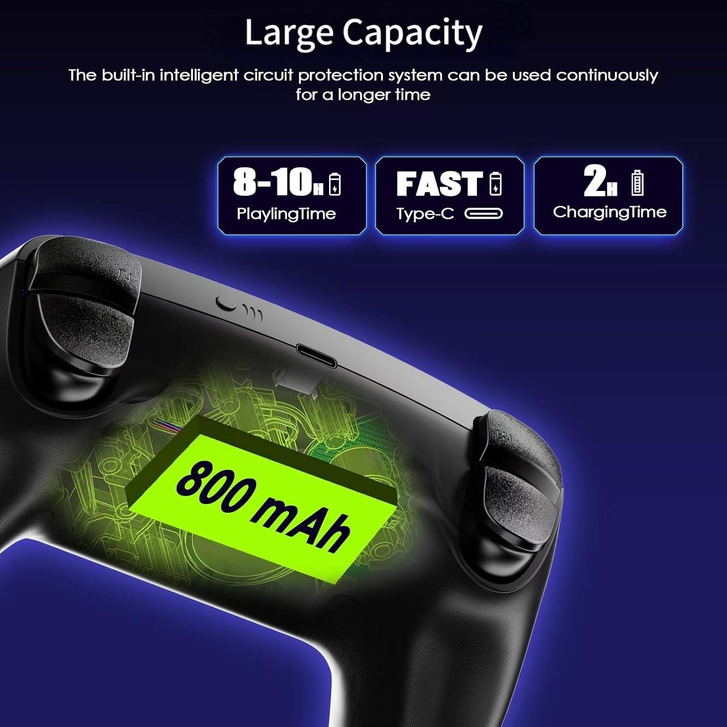 Controlador Inalámbrico JUNHUAN para Nintendo Switch OLED - Negro