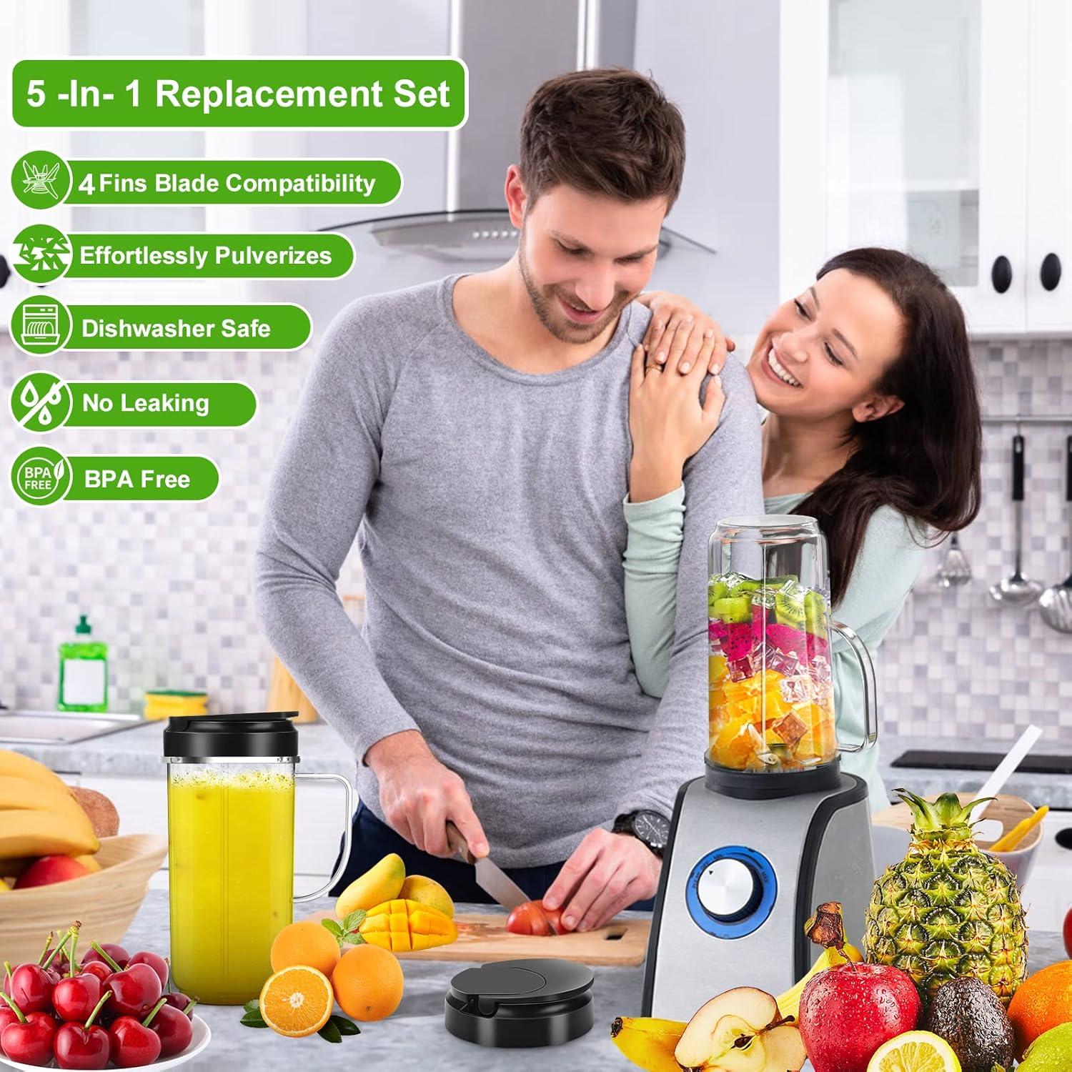 Paquete 2 Tazas 22oz Magic Bullet UBYNID con Cuchilla