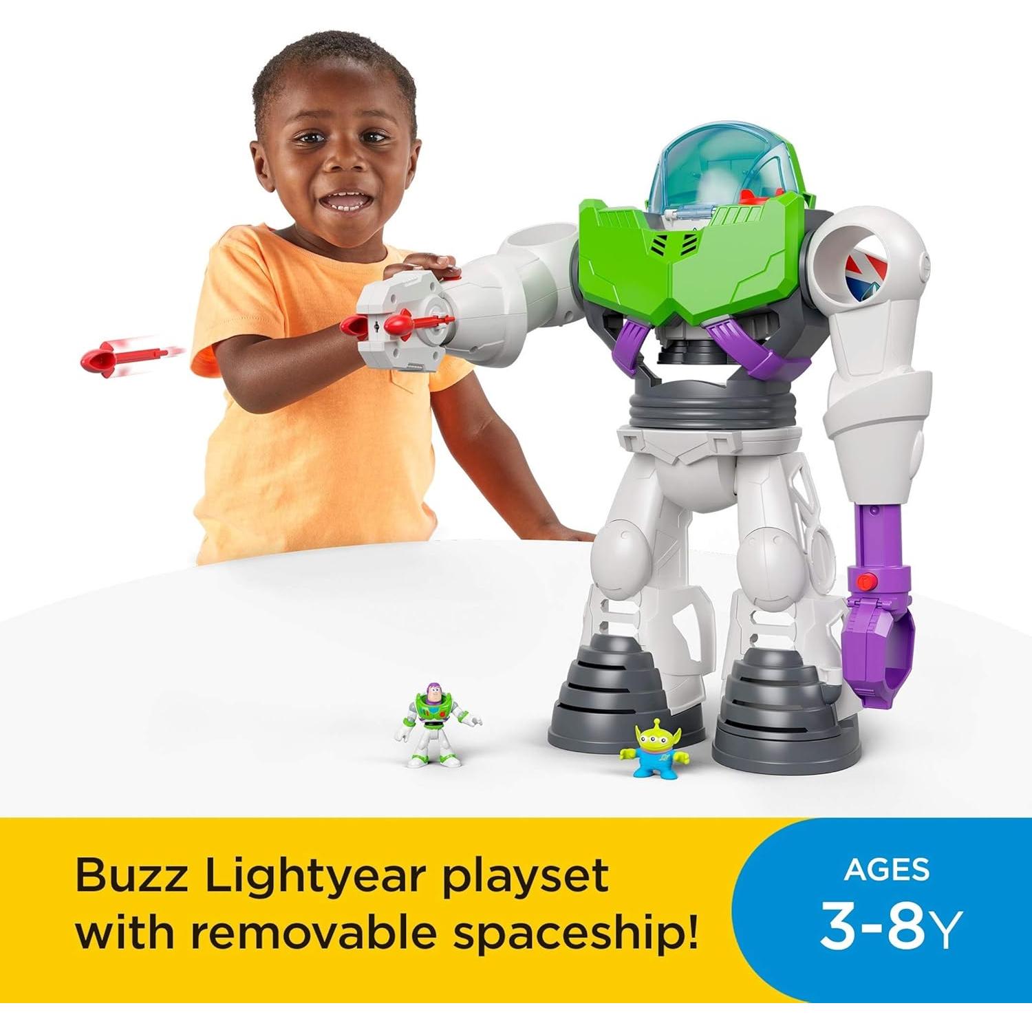 Juguete Imaginext Buzz Lightyear Fisher-Price con Nave Espacial