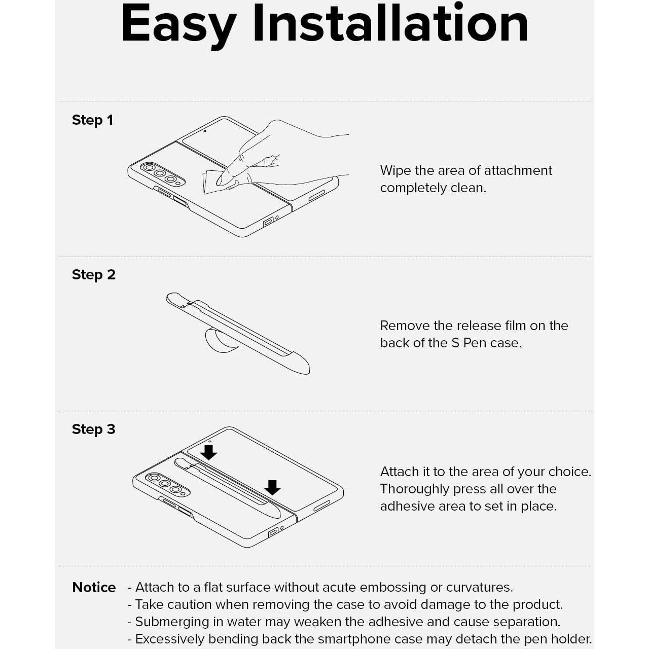 Funda Ringke Slim para Samsung Galaxy Z Fold 4 - Negro