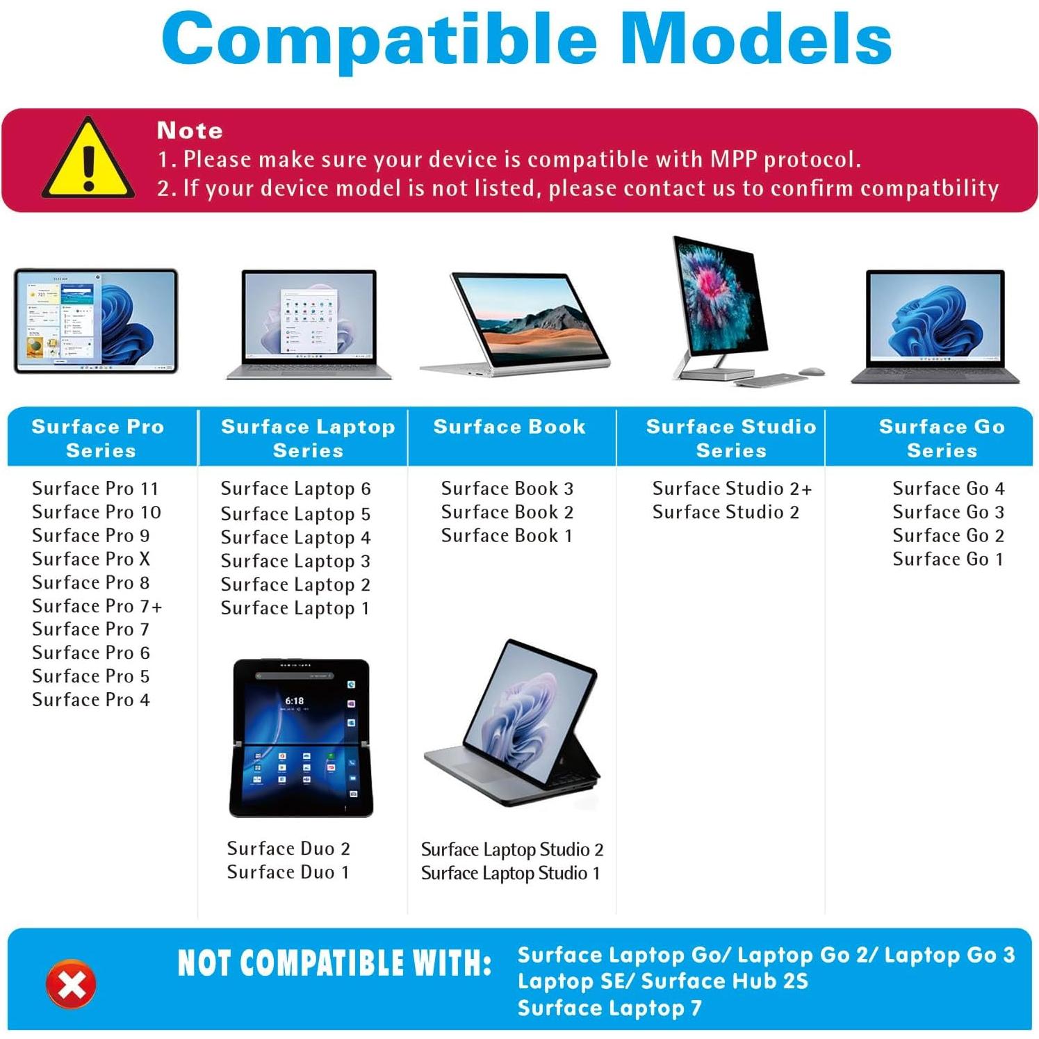 Lápiz óptico Milikilo F97 para Microsoft Surface Pro y Go