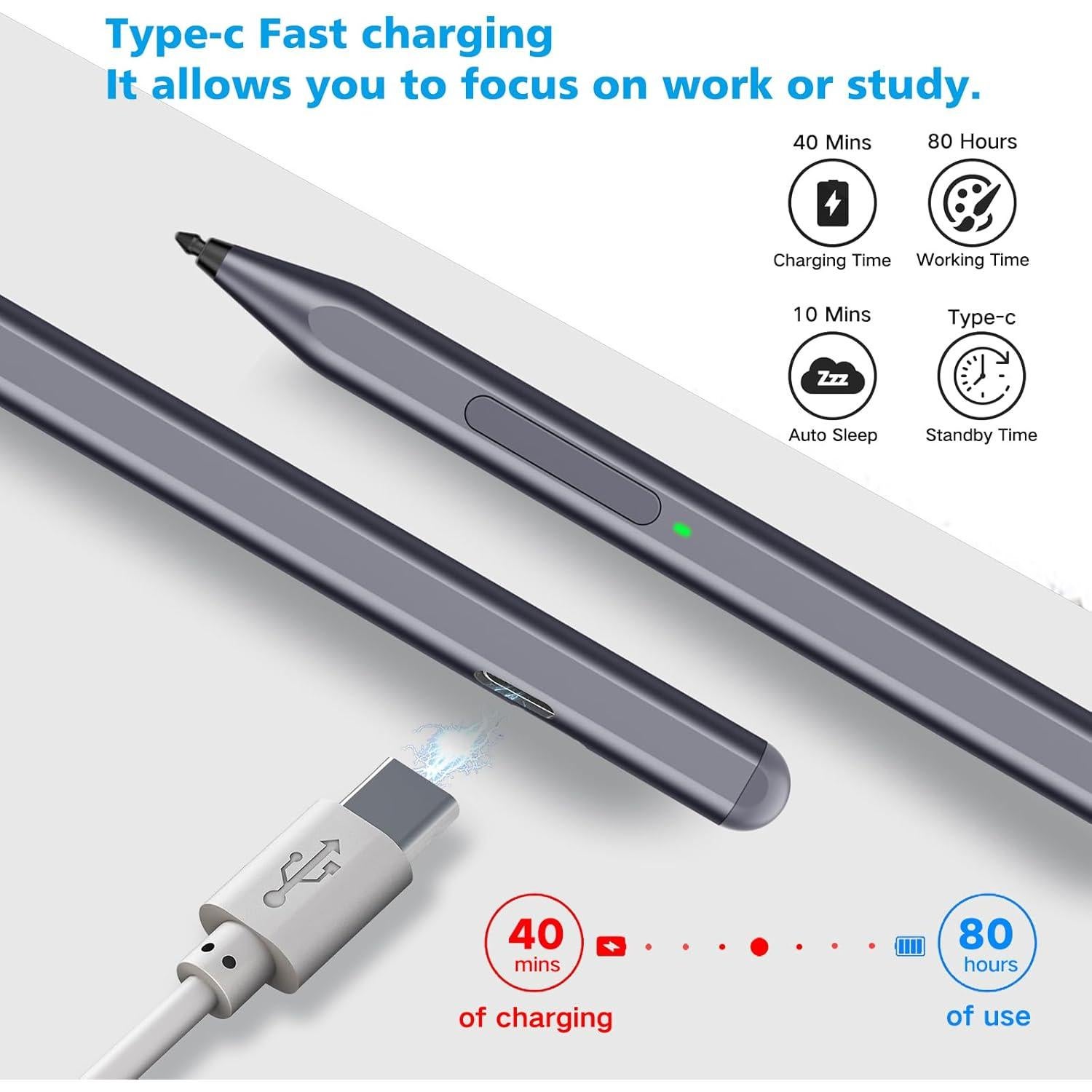 Lápiz óptico Milikilo F97 para Microsoft Surface Pro y Go