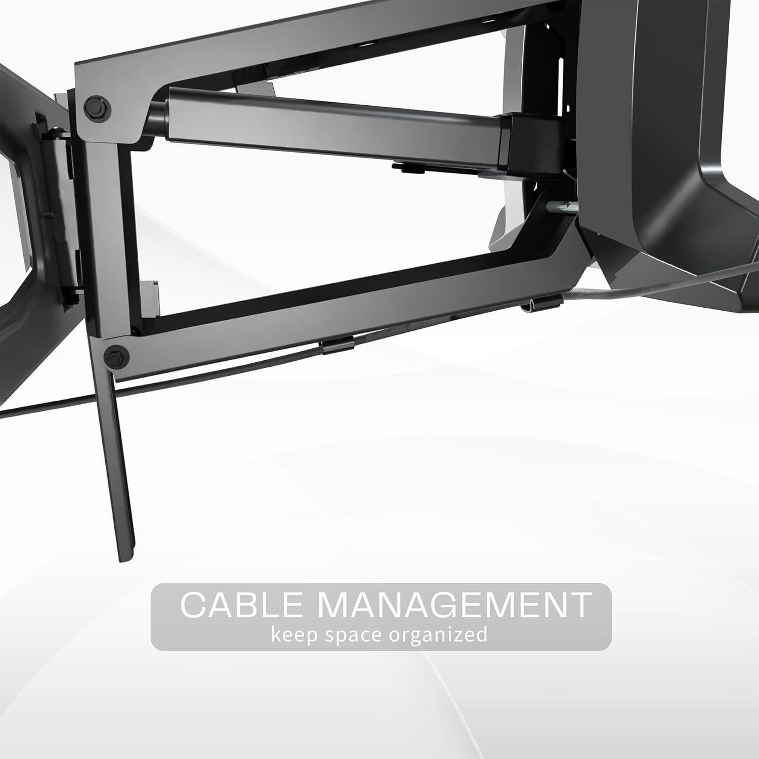 Soporte de TV Motorizado VIVO para Chimenea 37-70" Negro