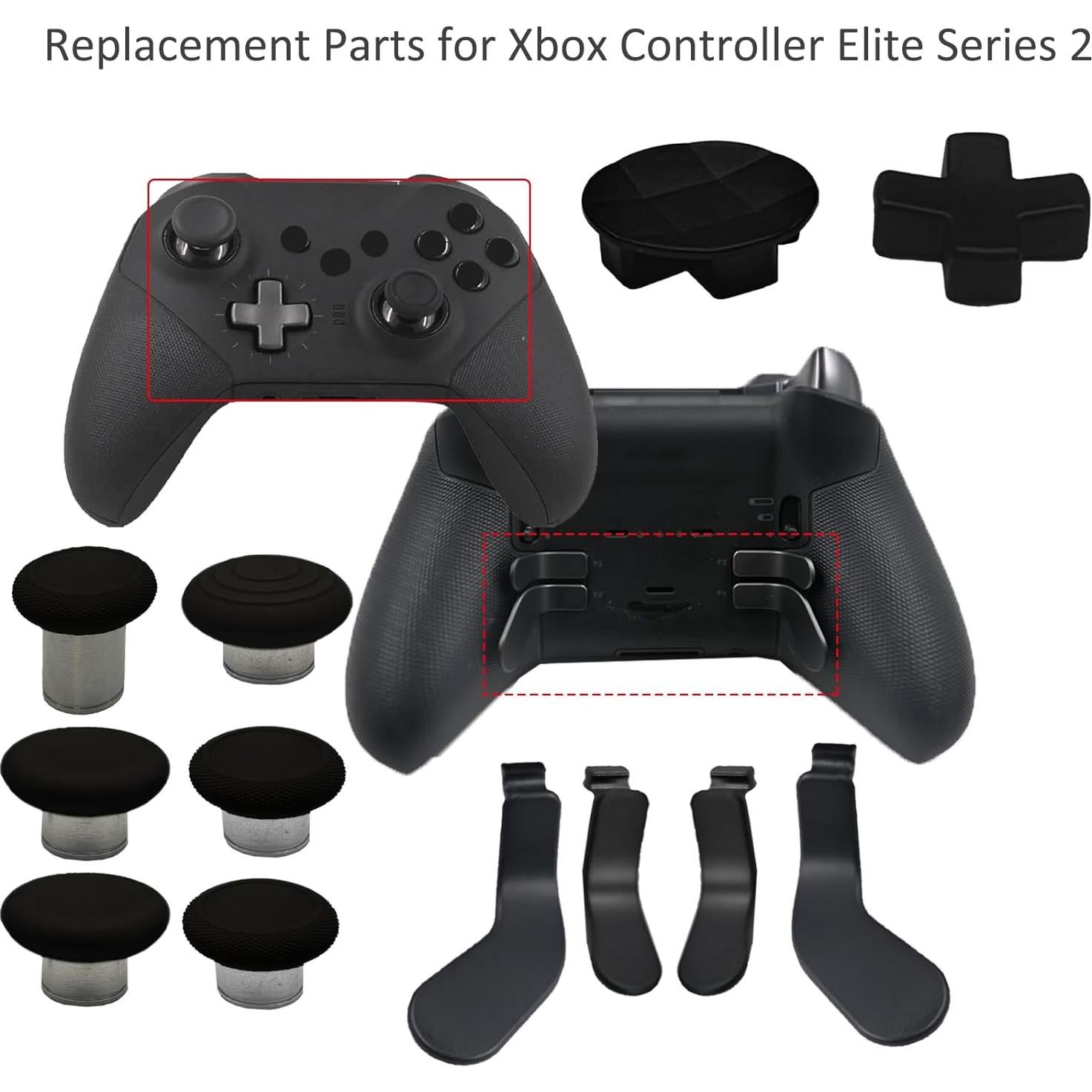 Kit 13 en 1 Palancas Metálicas para Xbox One Elite Series 2
