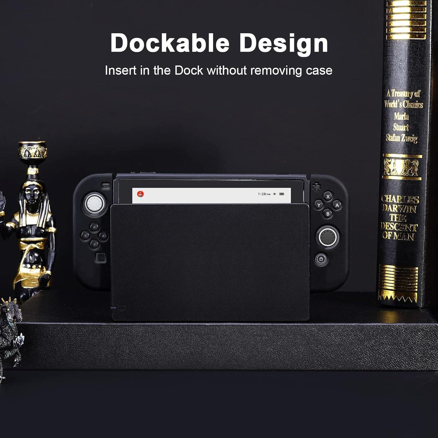 Funda Protectora JINGDU para Nintendo Switch 2017, TPU Negro