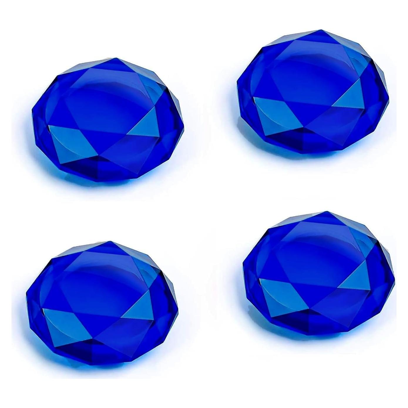 Cubiertas de Agarre de Pulgar Booge Cristal Azul para Nintendo Switch