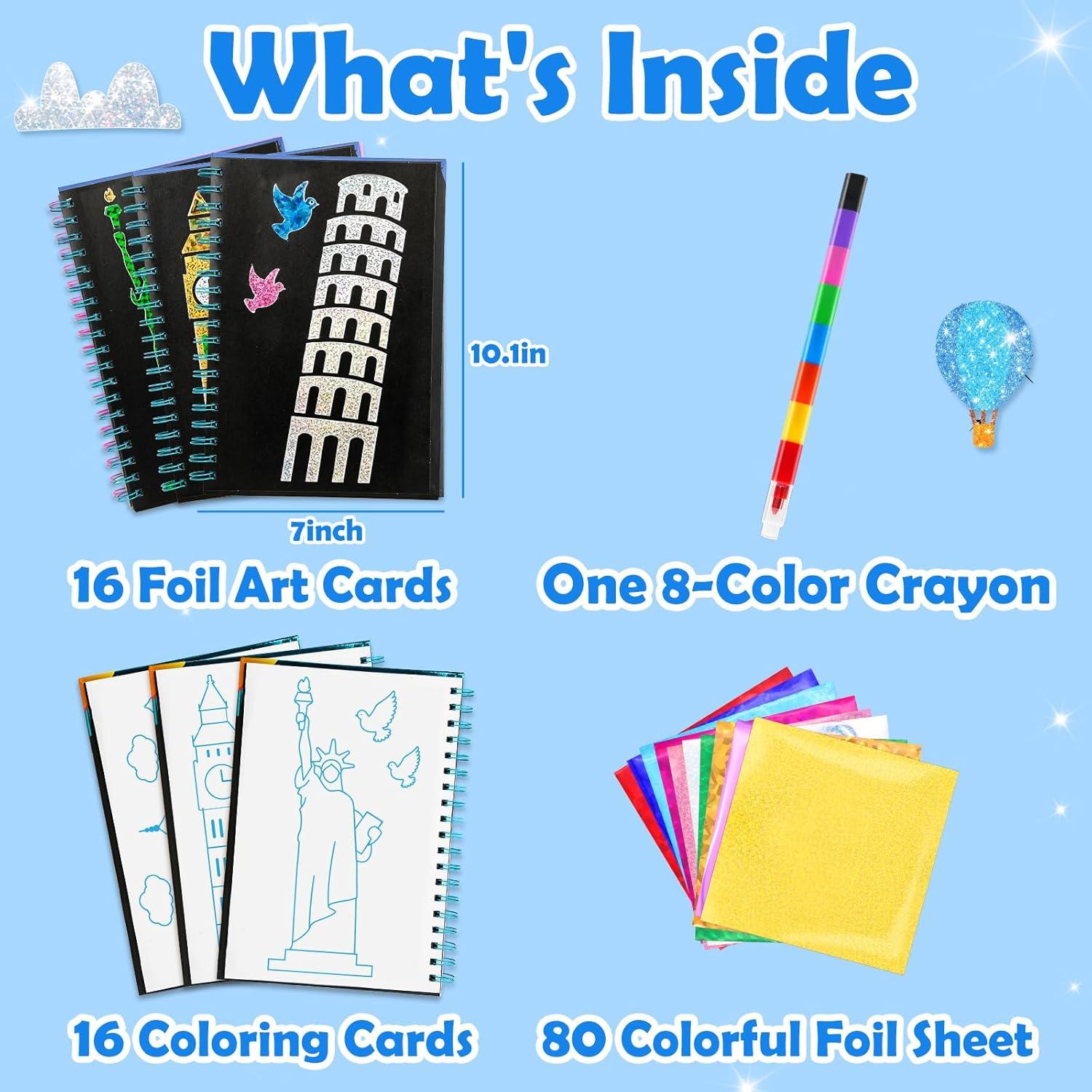 Kit de Manualidades con Papel de Aluminio FUNNYB&G - Edificios Famosos