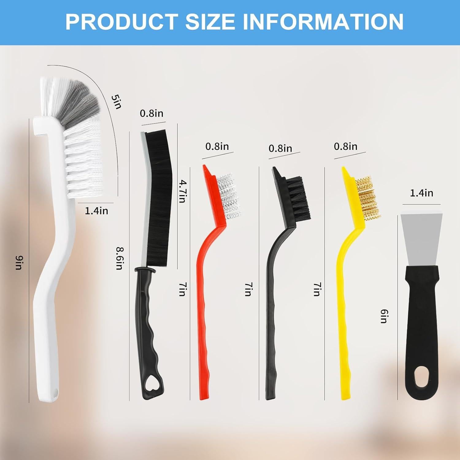 Juego de Cepillos de Limpieza 11 Piezas Dfacio Multicolor