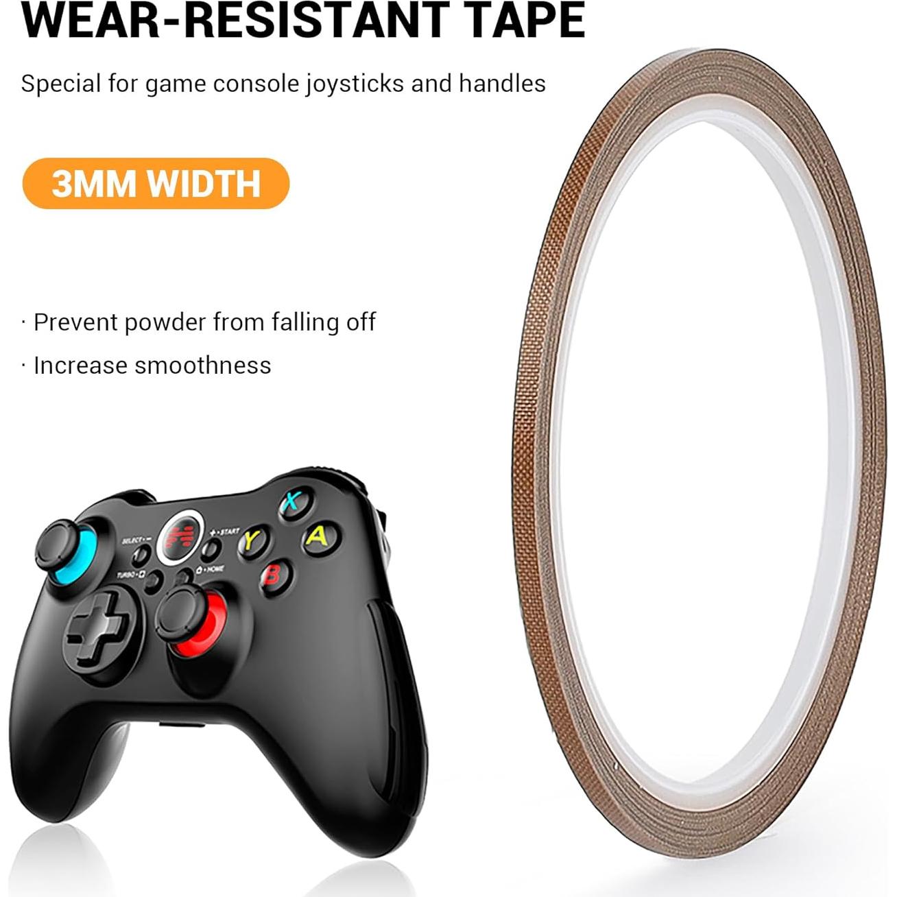 Cinta Protectora de Joystick YIMATEECO 10M Dorado - Compatible PS5, Xbox