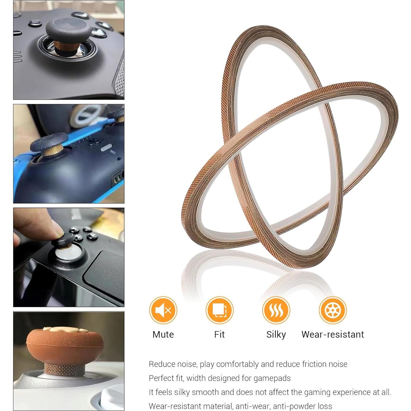 Cinta Protectora de Joystick YIMATEECO 10M Dorado - Compatible PS5, Xbox
