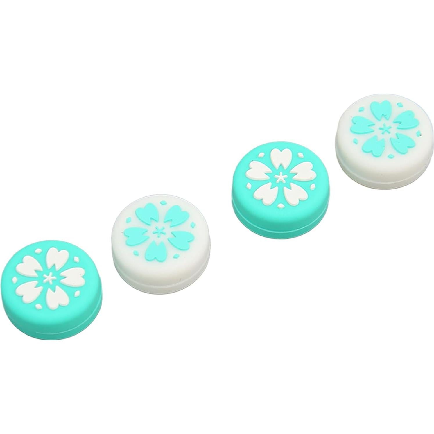 Agarres de Pulgar Antideslizantes Yoidesu para Switch - 4 Pcs Azul