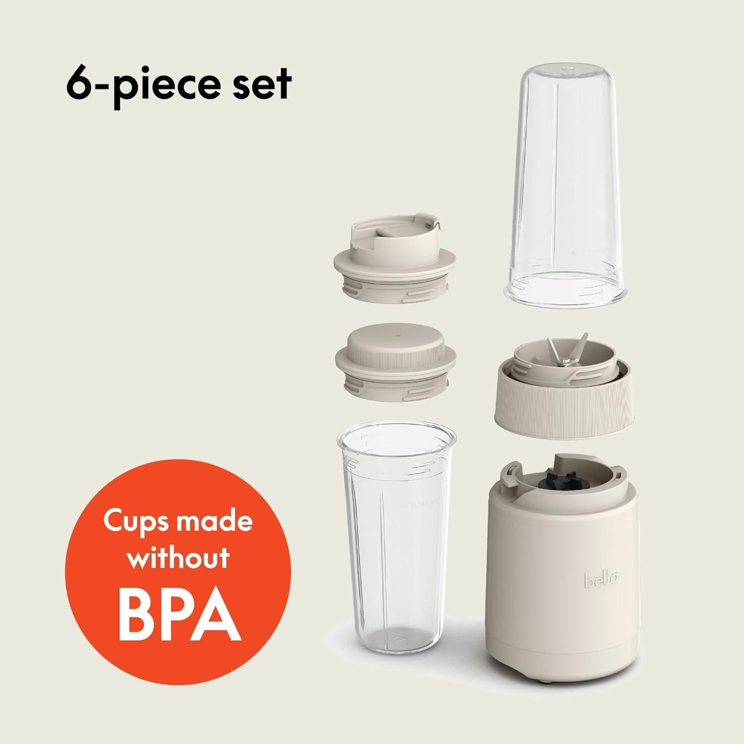 Licuadora Portátil BELLA Rocket 6 Pcs 400 ml Sin BPA