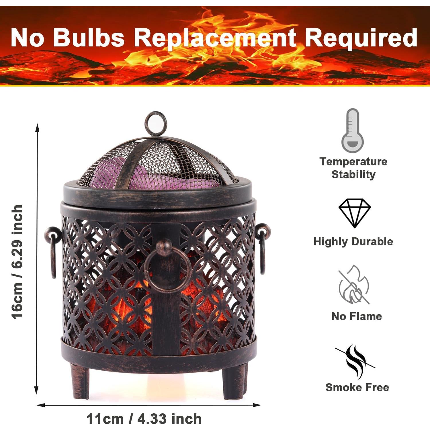 Calentador de Cera Eléctrico DICIMI 4 en 1 - Diseño Moneda de Cobre