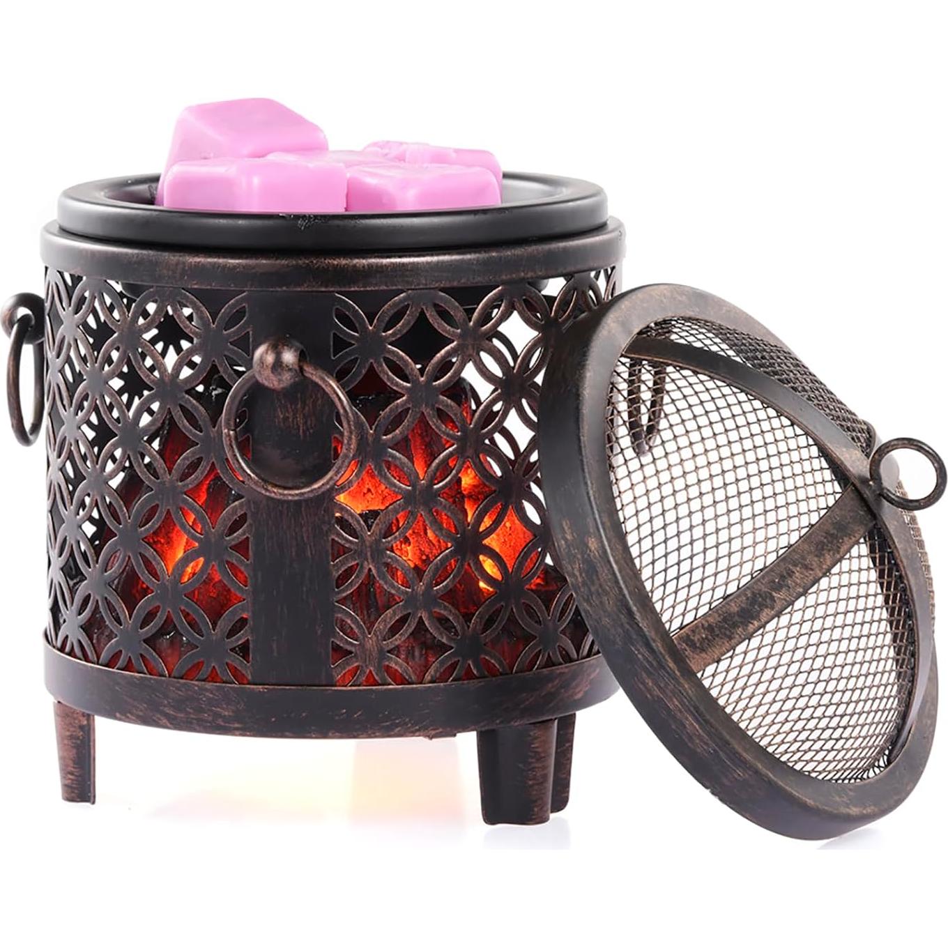 Calentador de Cera Eléctrico DICIMI 4 en 1 - Diseño Moneda de Cobre