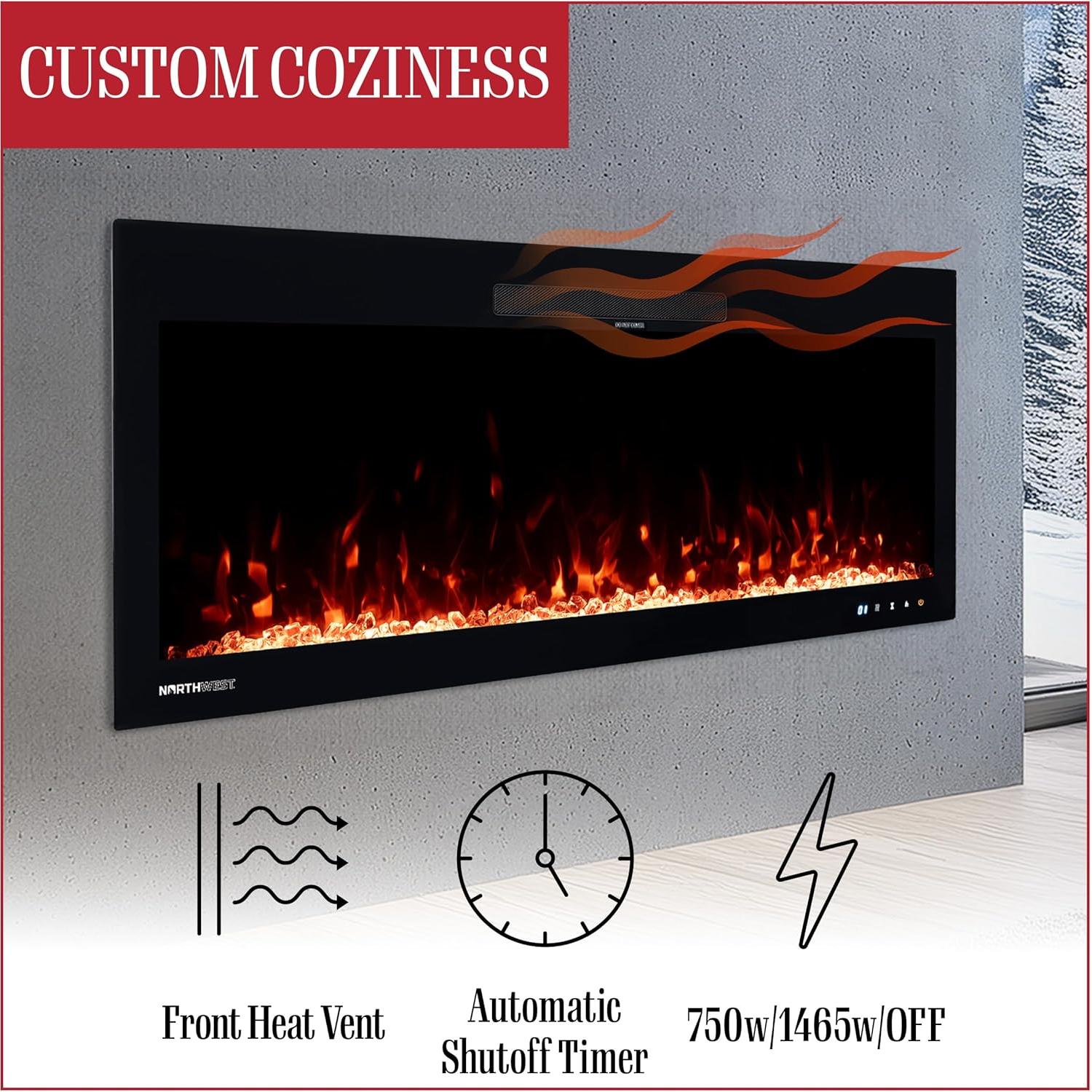 Chimenea Eléctrica Northwest 106.68 cm con Control Remoto