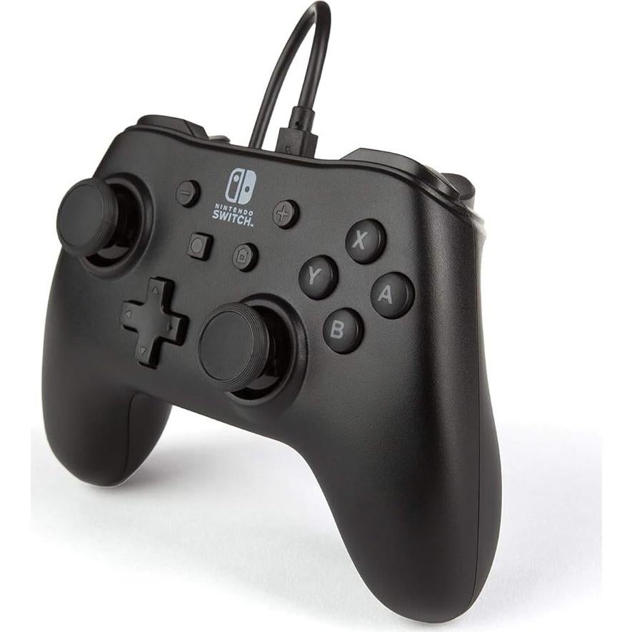 Controlador con cable PowerA para Nintendo Switch - Negro, 3m USB
