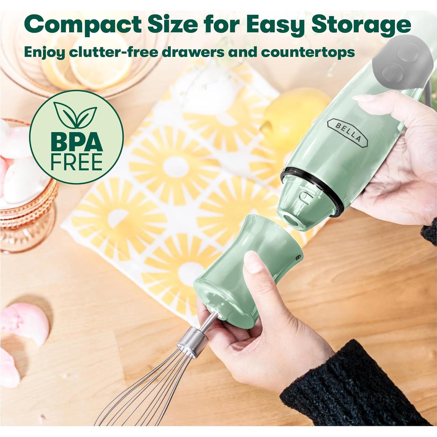 Batidora de Inmersión Bella 250W 2 Velocidades Salvia