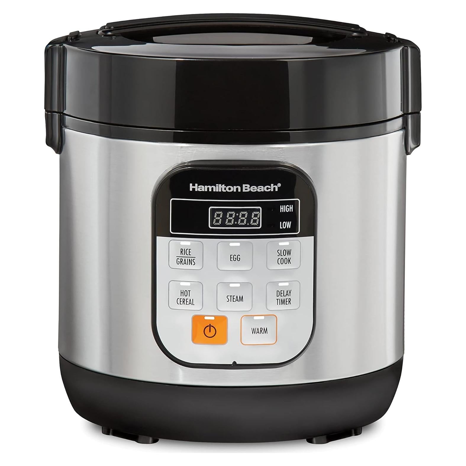 Cocedor de Arroz Digital Hamilton Beach 1.5L Acero Inoxidable