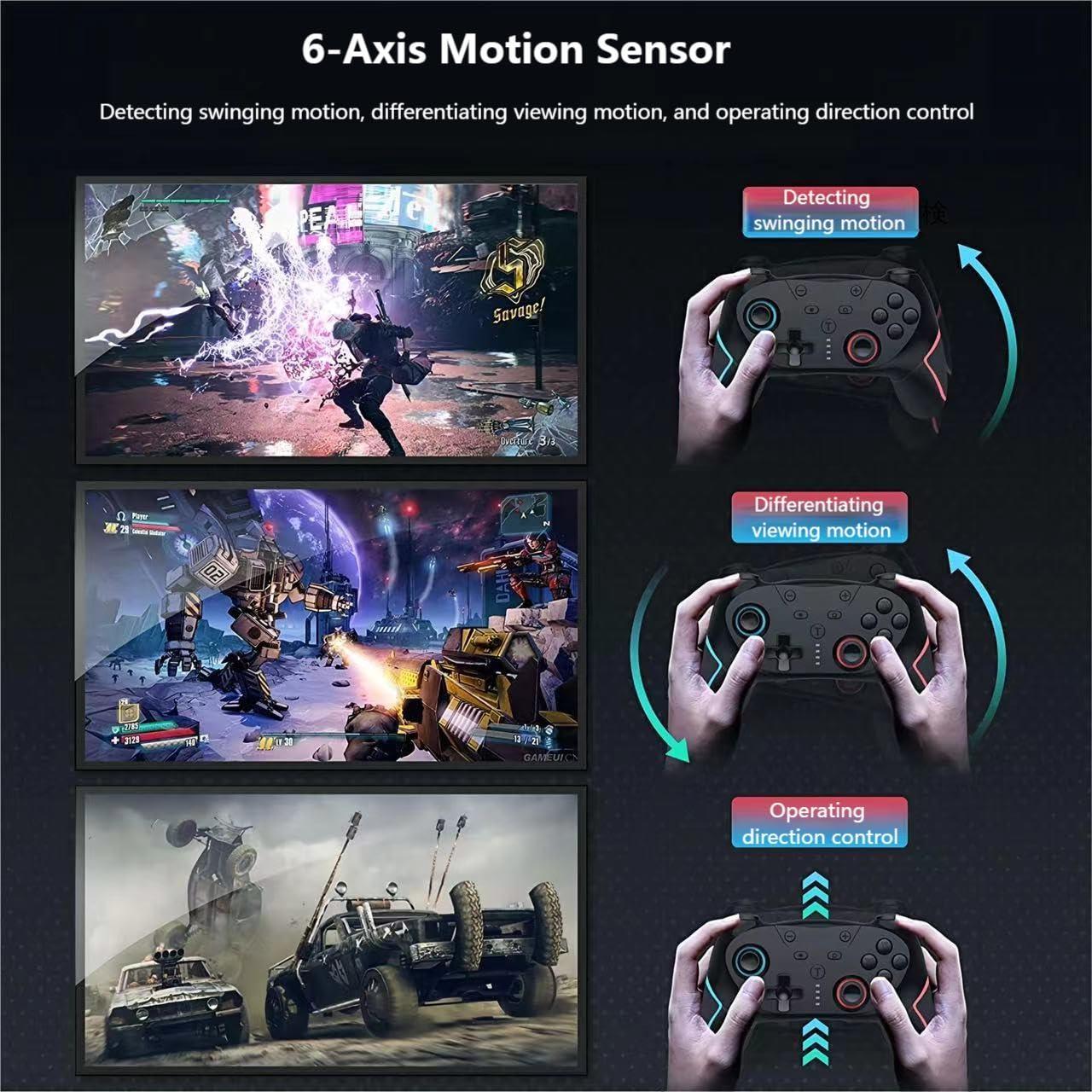 Controlador Inalámbrico Matbip SW02 Azul y Rojo para Switch