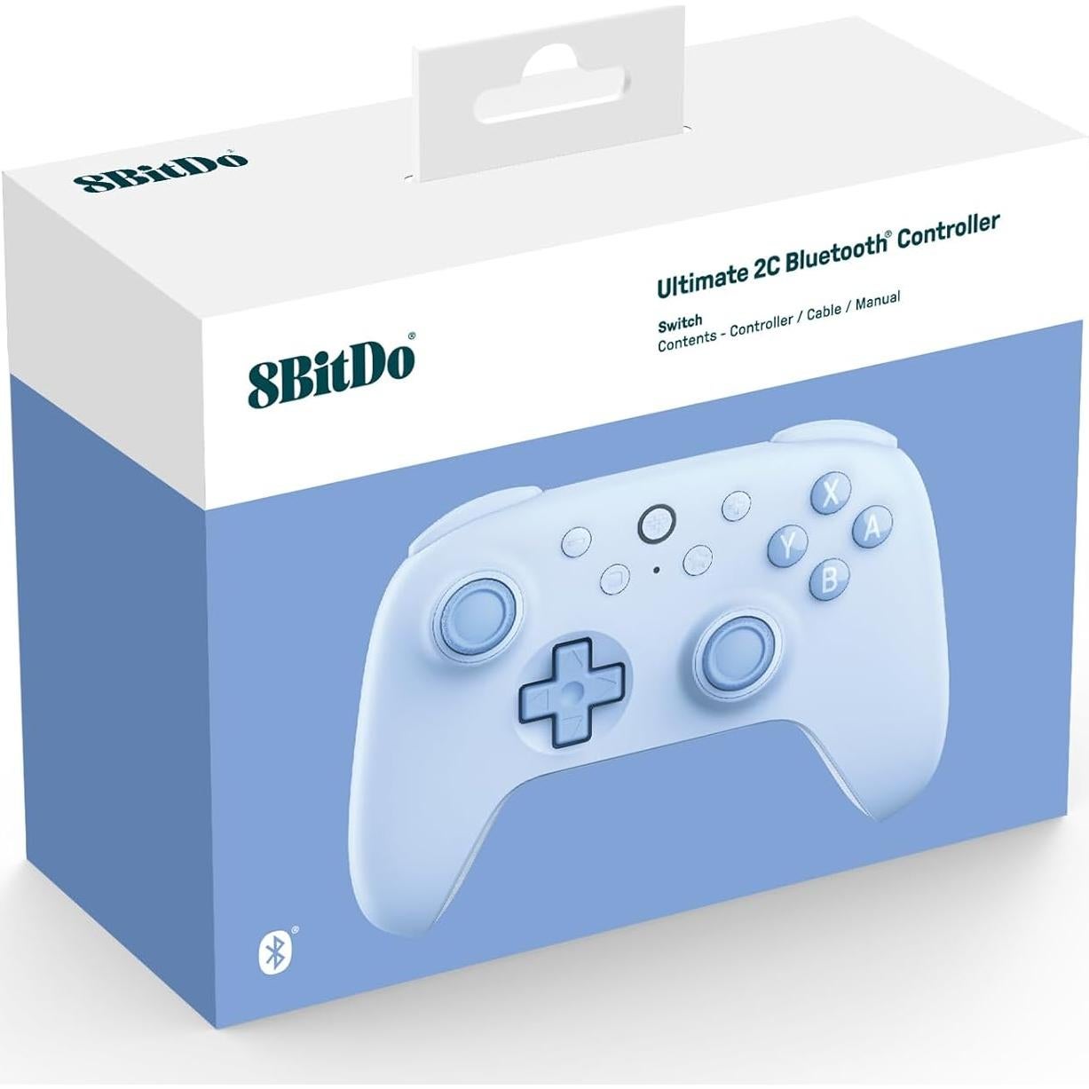 Controlador Bluetooth 8Bitdo Ultimate 2C para Switch - Joystick Efecto Hall, Vibración, Turbo