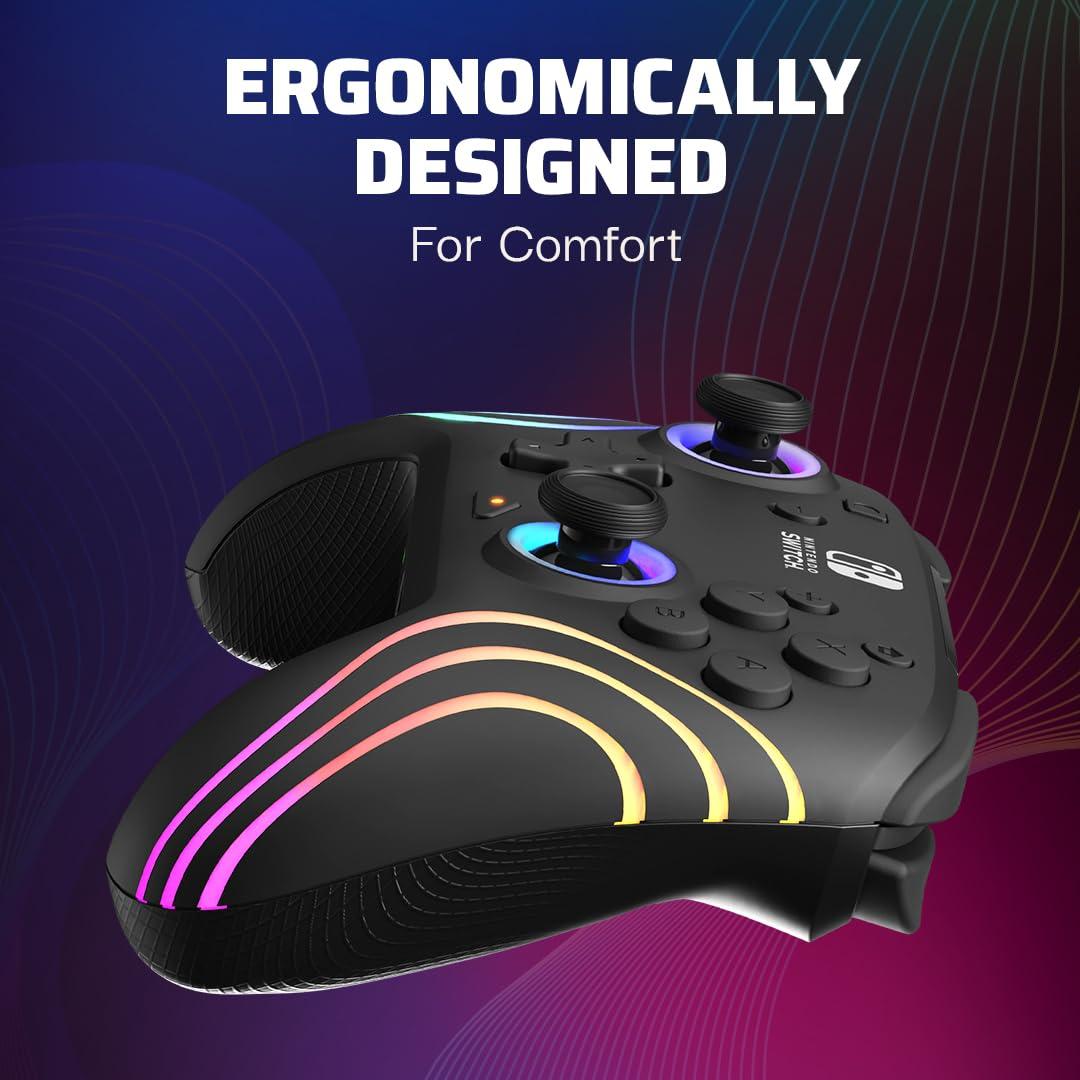Controlador Inalámbrico RGB Afterglow Wave PDP - Nintendo Switch