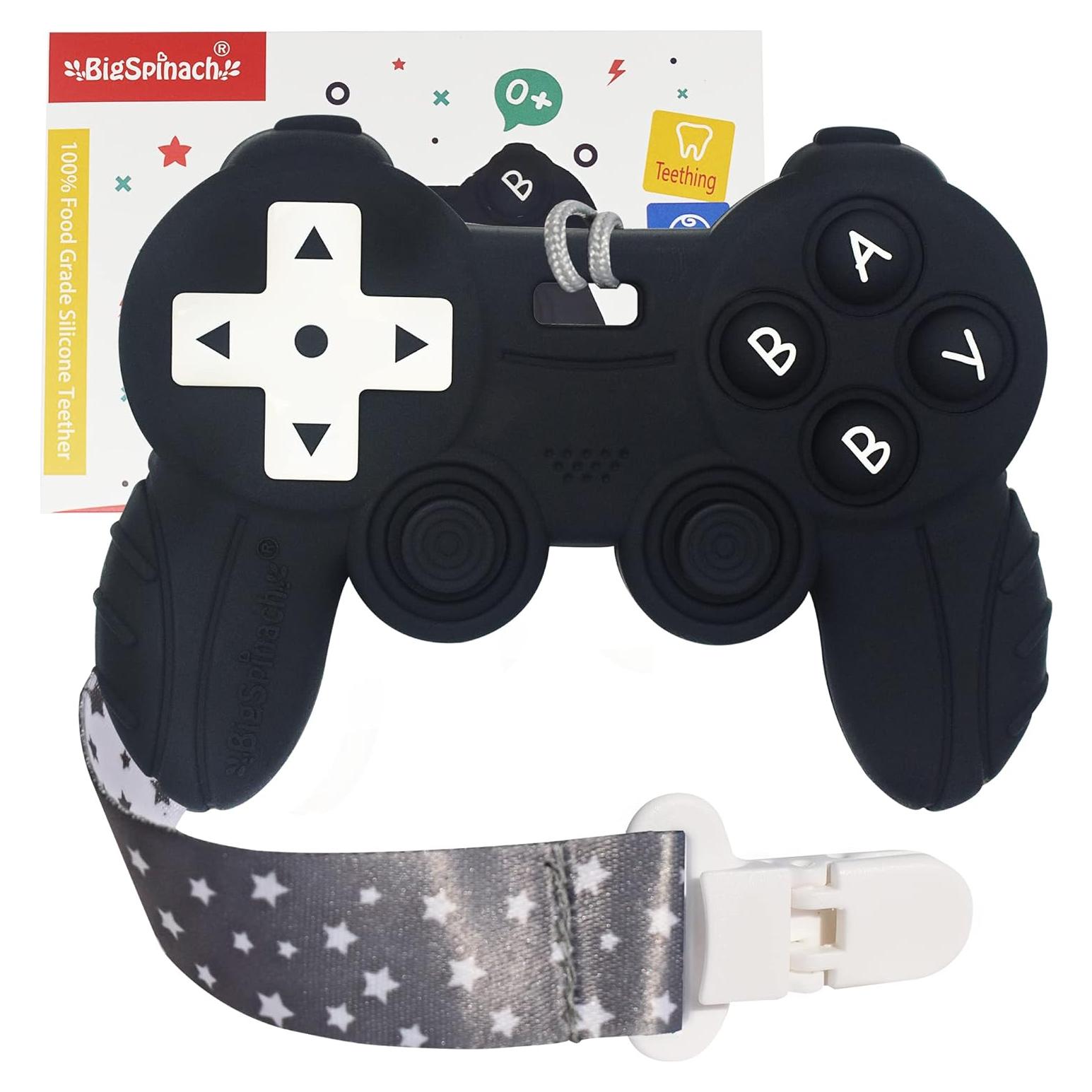 Juguete Masticador Control Remoto Bebés BIGSPINACH Silicona
