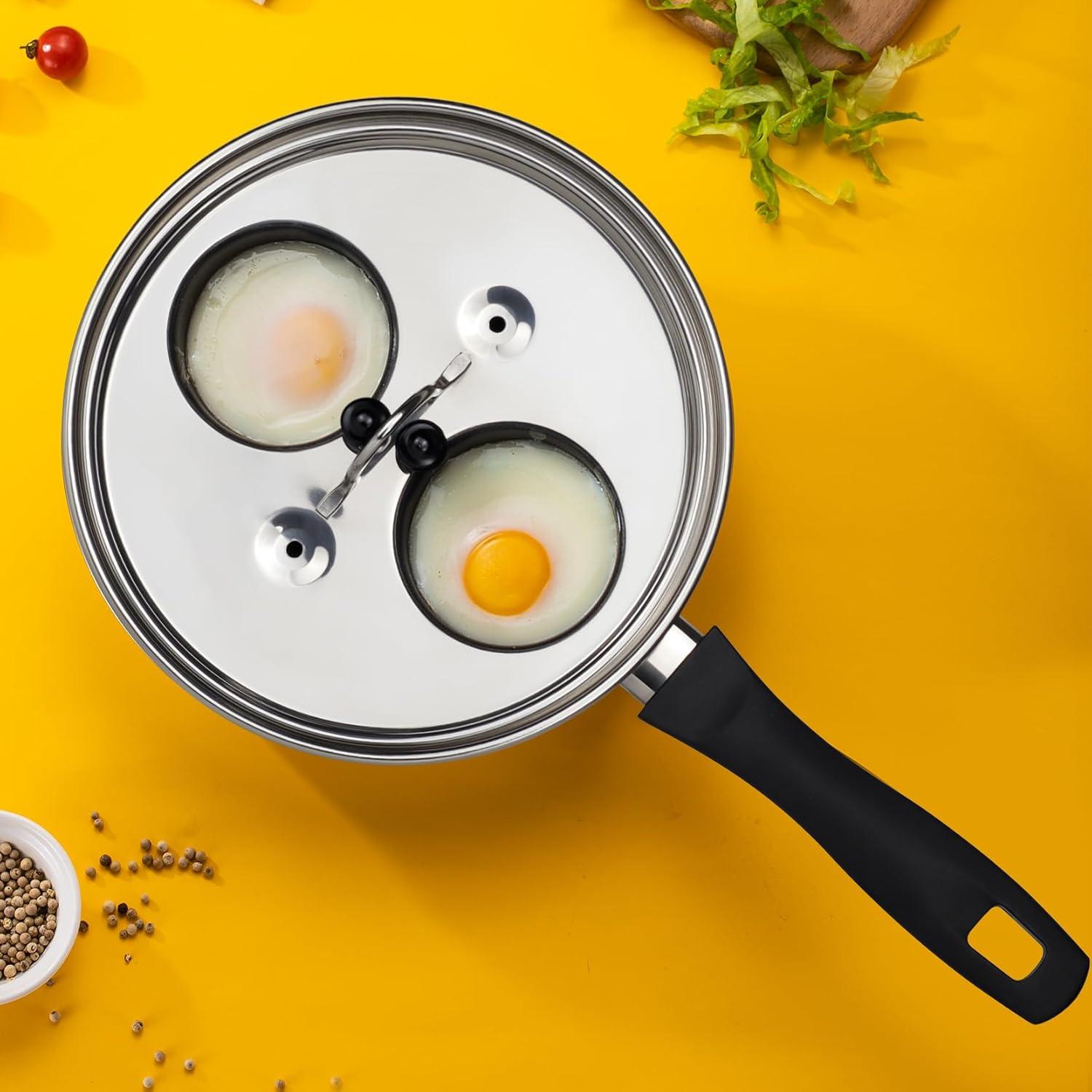 Sartén Antiadherente MARSKITOP para 2 Huevos Escalfados