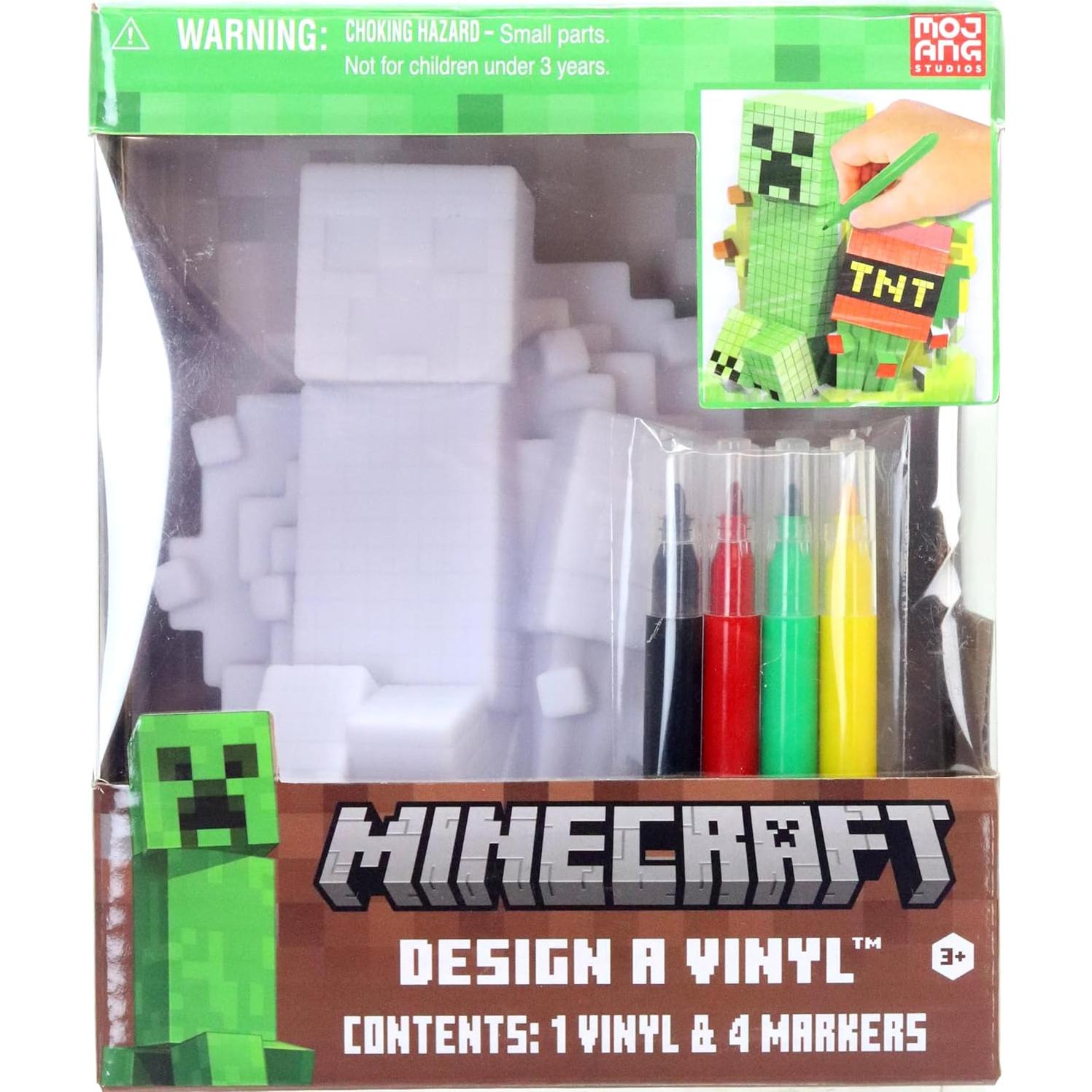 Kit de Manualidad Tara Toys Minecraft - Diseña Figura de Vinilo