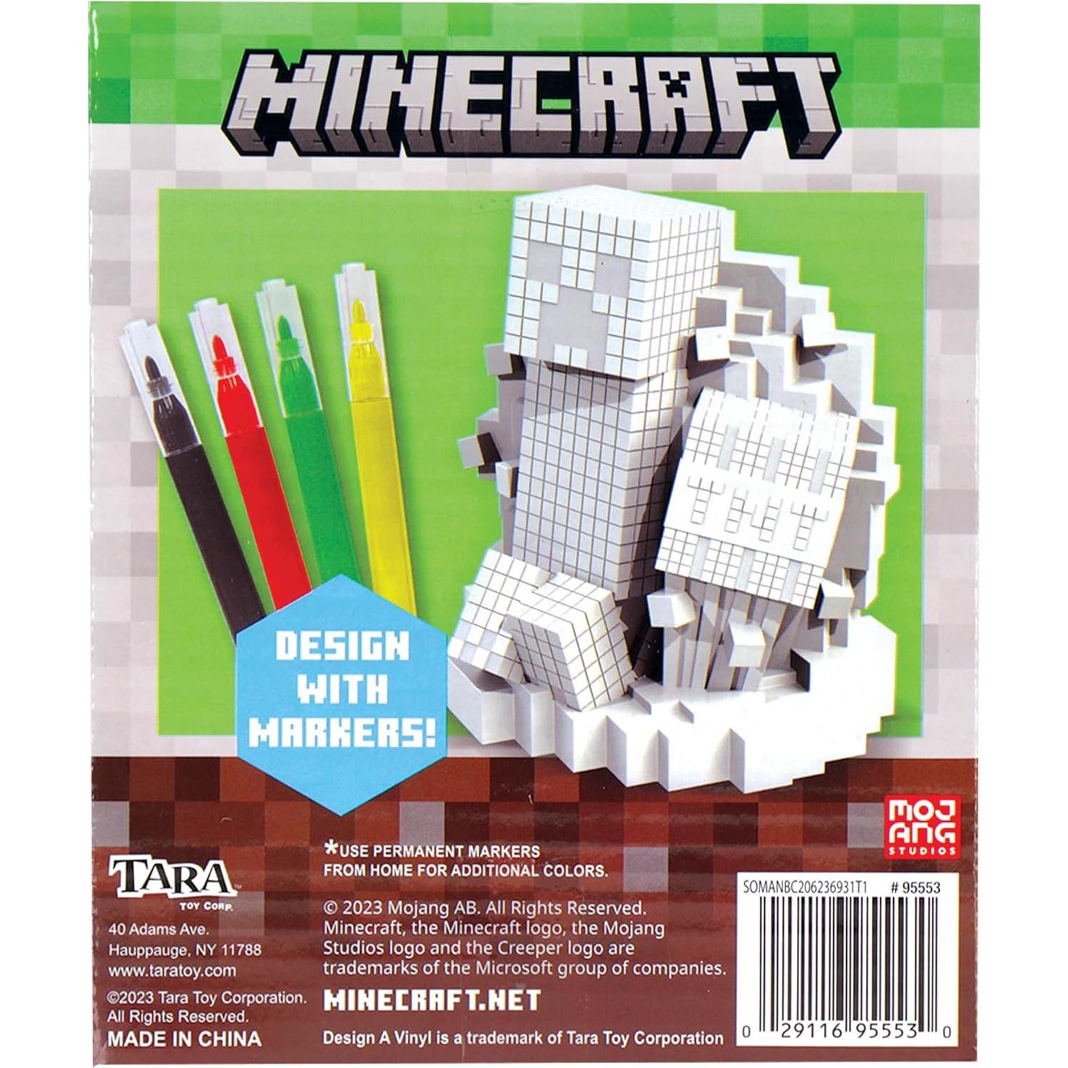 Kit de Manualidad Tara Toys Minecraft - Diseña Figura de Vinilo