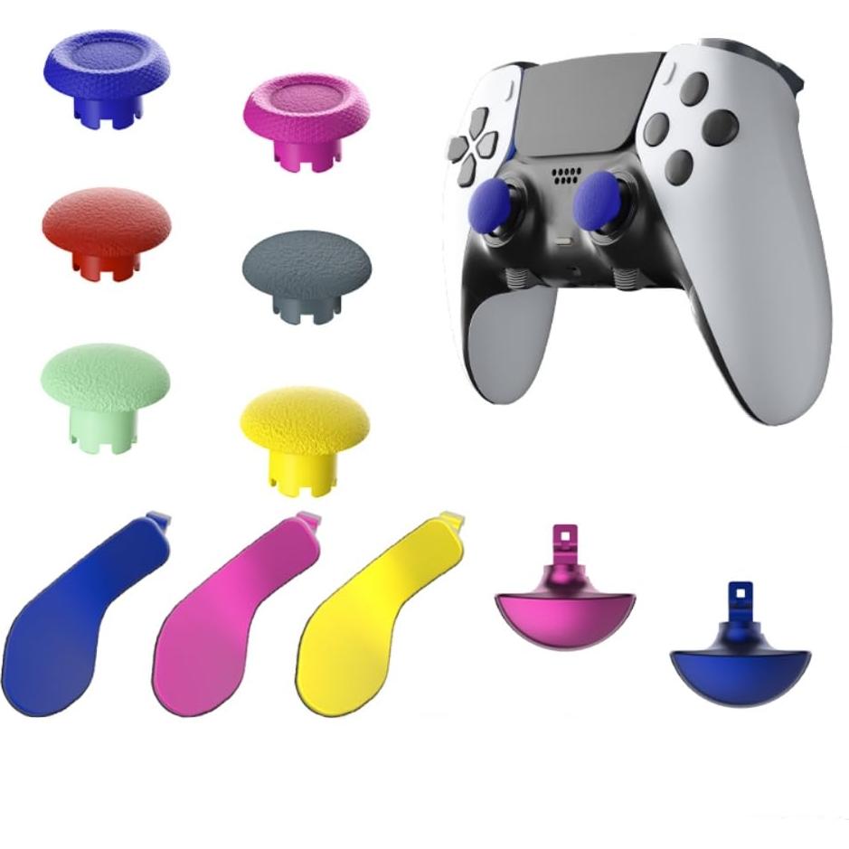 Joysticks de Reemplazo PS5 Edge Hzxkqmil - 6 Empuñaduras y 4 Palancas Metal