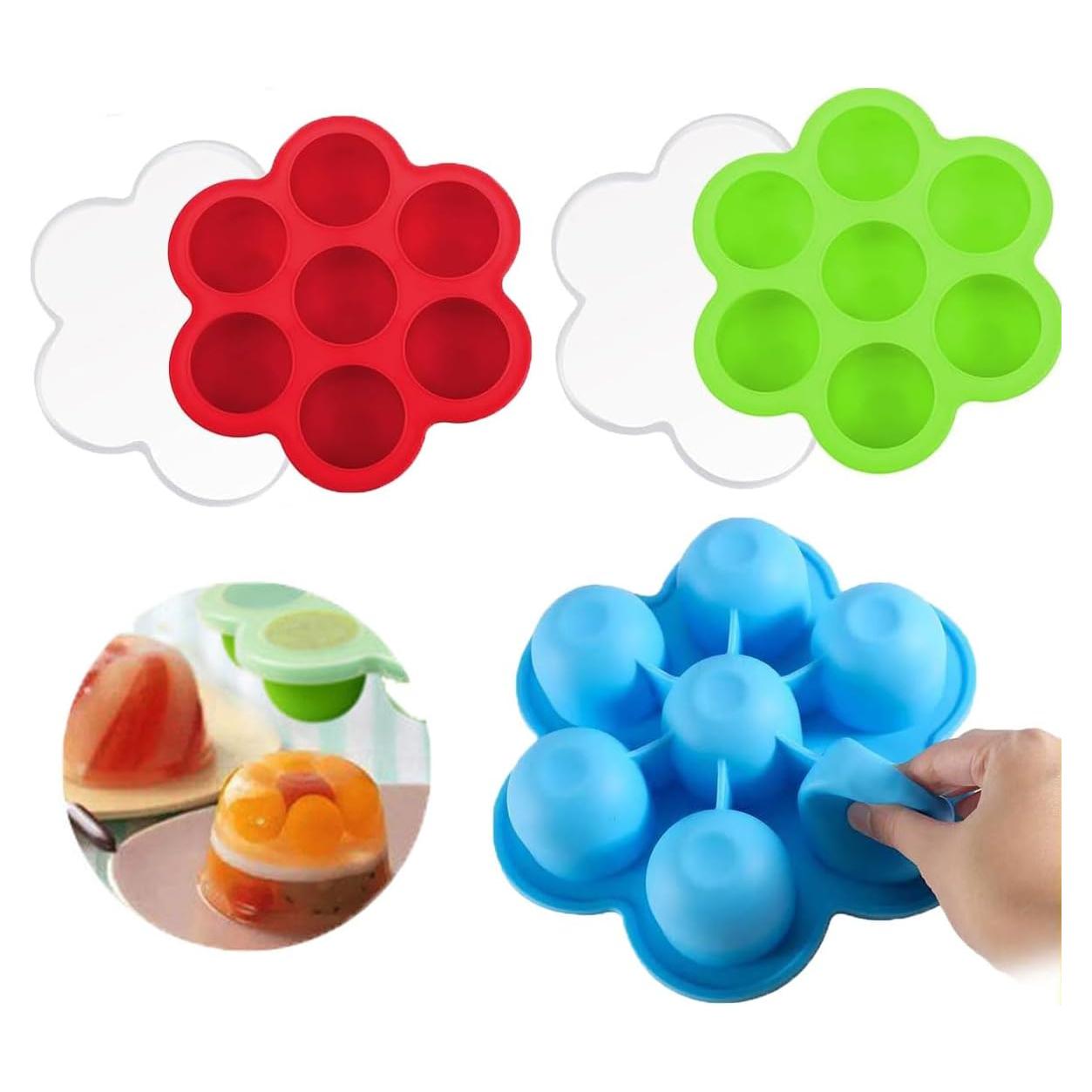 Moldes de Silicona para Huevos HAISENGO 3 Piezas 21 cm