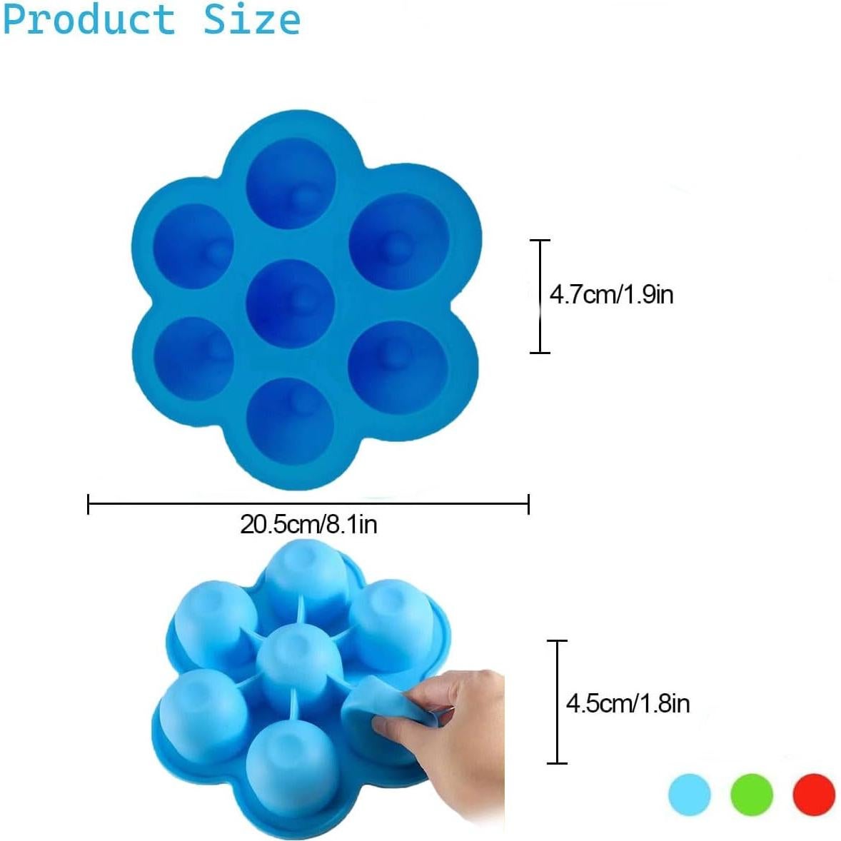 Moldes de Silicona para Huevos HAISENGO 3 Piezas 21 cm