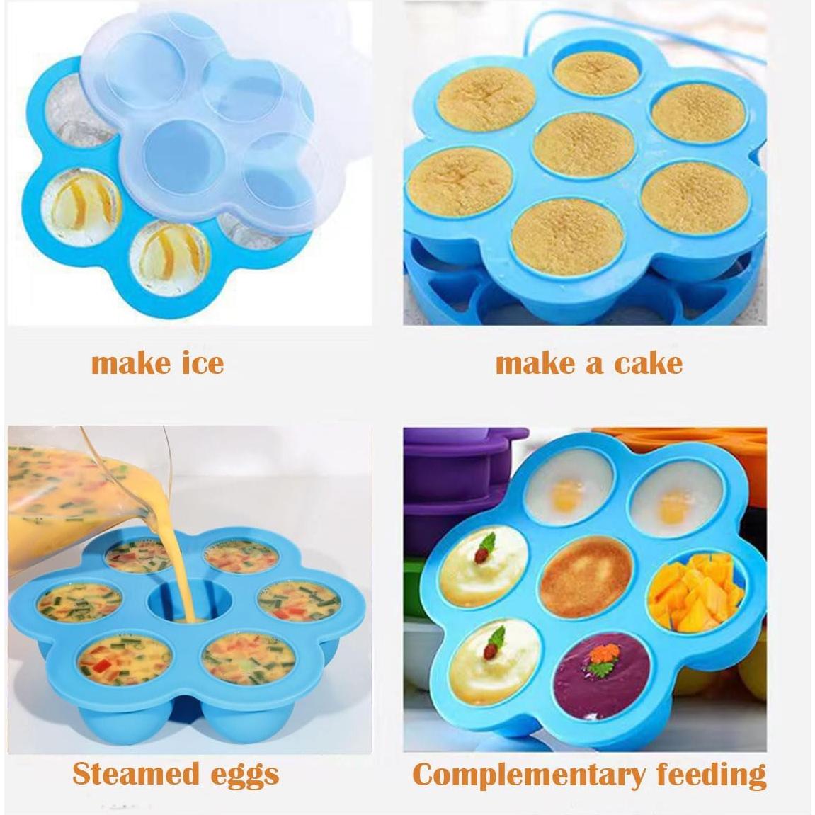 Moldes de Silicona para Huevos HAISENGO 3 Piezas 21 cm