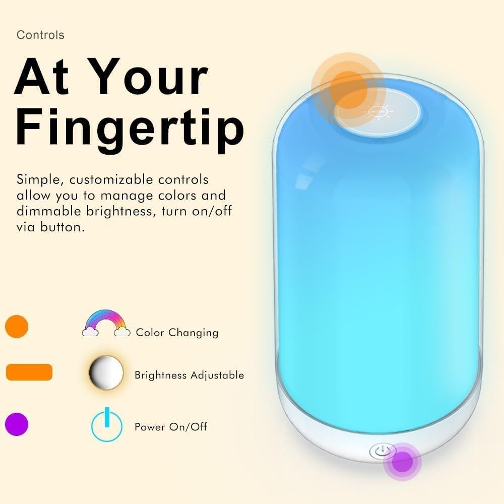 Lámpara de Mesa LED YHW Smart Touch RGB Regulable 10x18.7cm