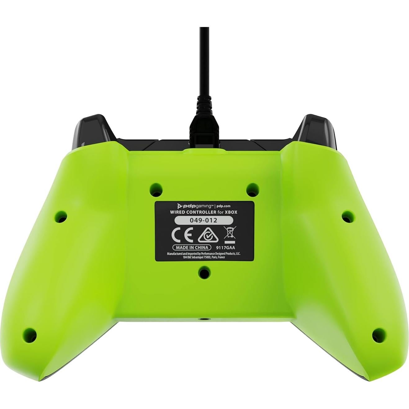 Controlador con Cable PDP para Xbox Series X|S y PC - Carbón Eléctrico Gris/Amarillo