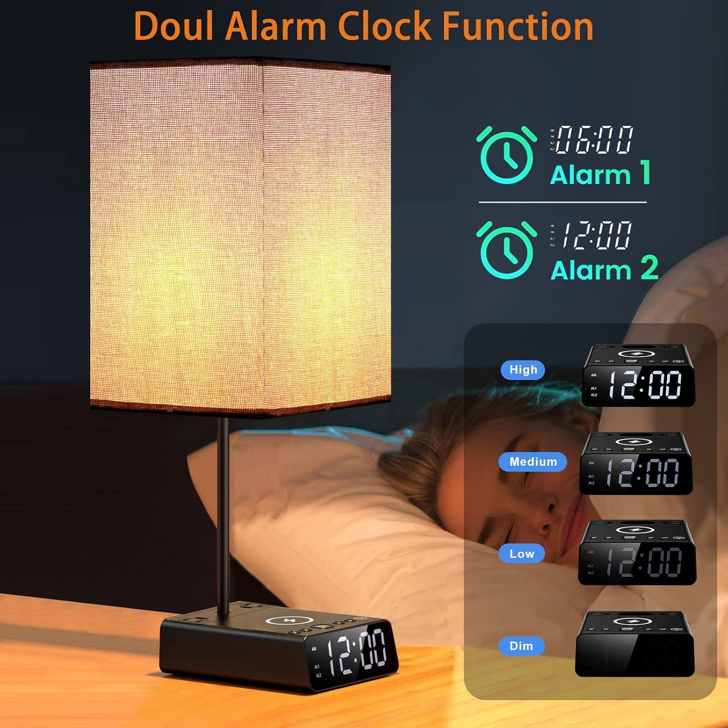 Lámpara de Mesa Táctil Mindore con Carga Inalámbrica 15W