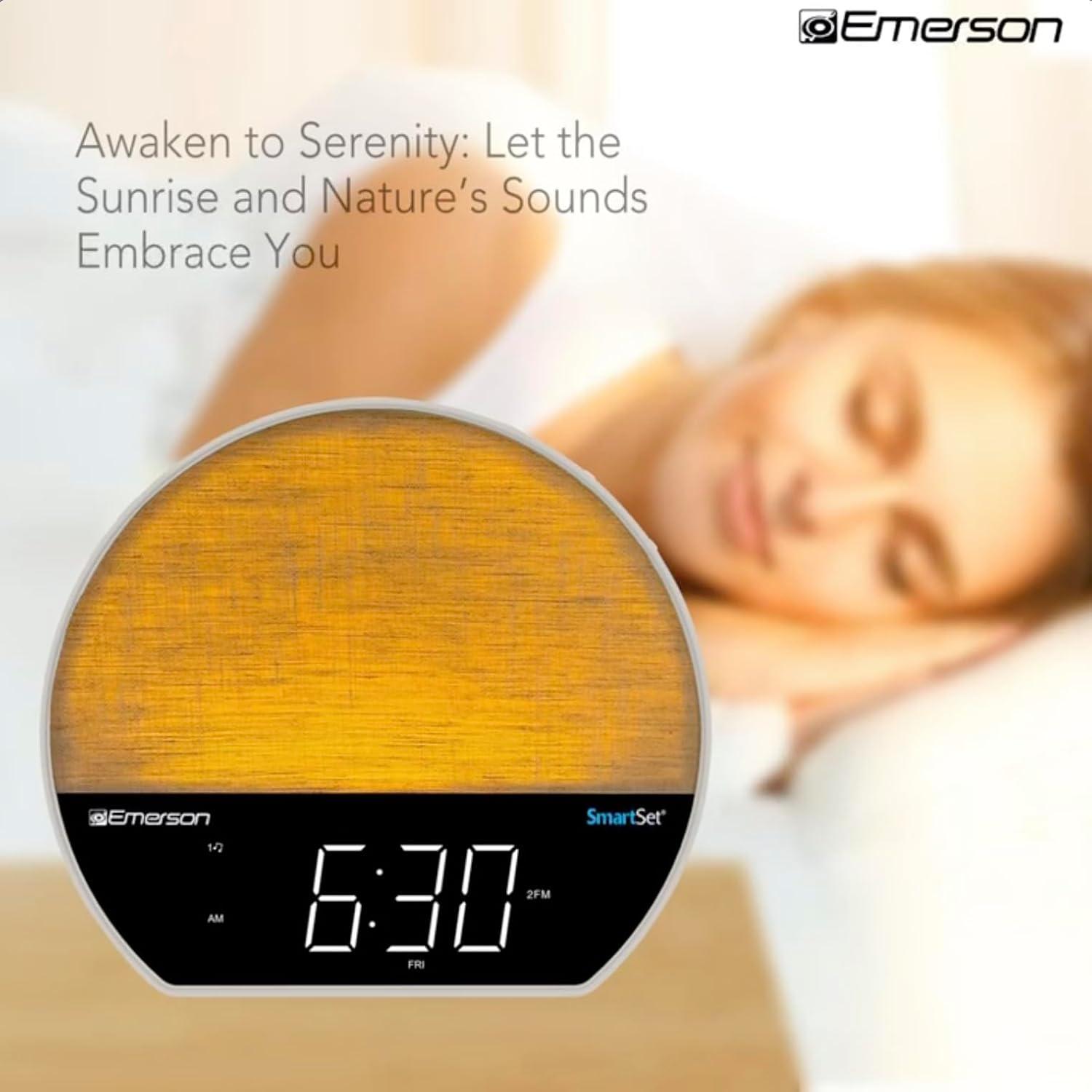 Reloj Despertador Emerson CKSS7071 LED Bluetooth 8 Colores