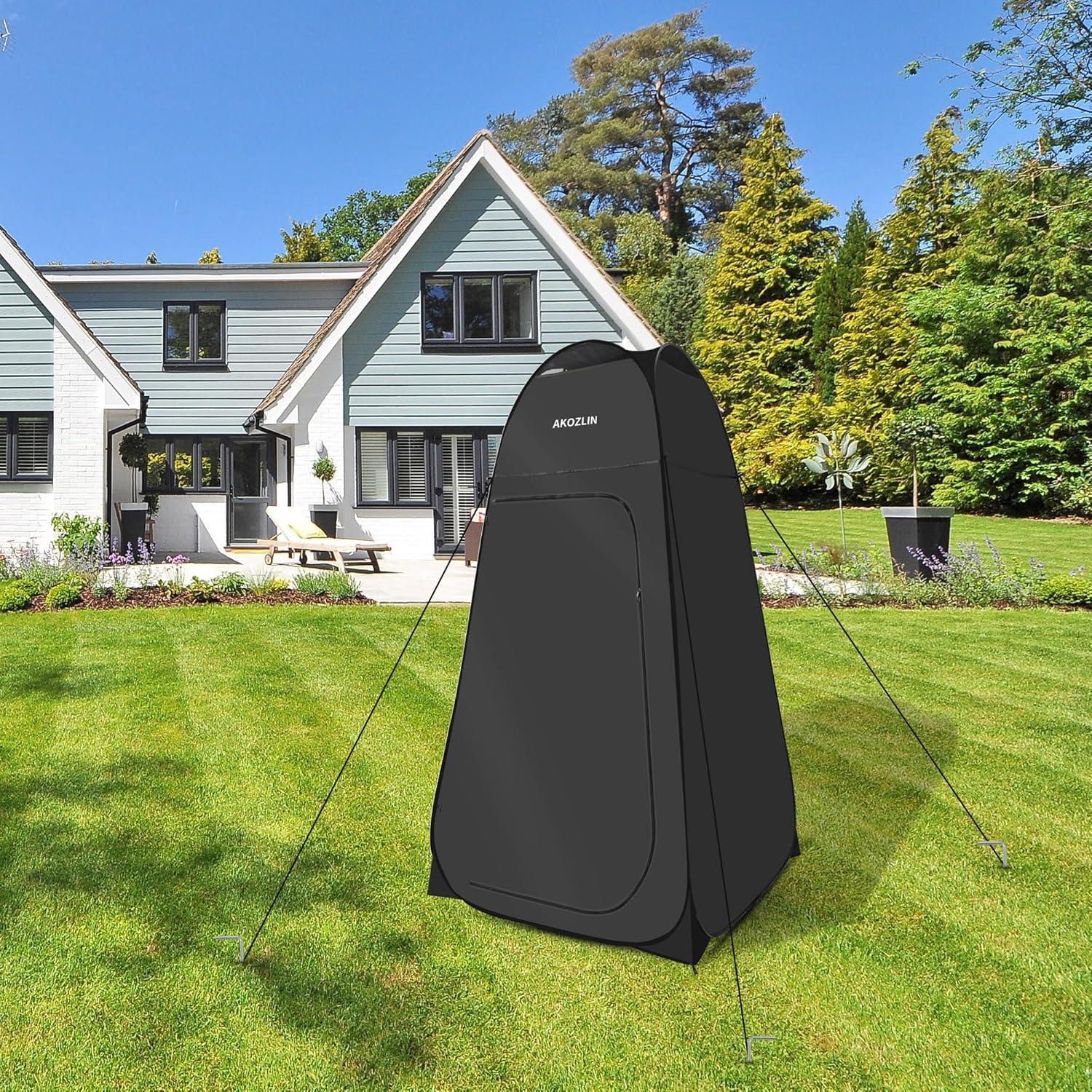 Carpa de Ducha Portátil AKOZLIN 1.88m Pop Up Impermeable