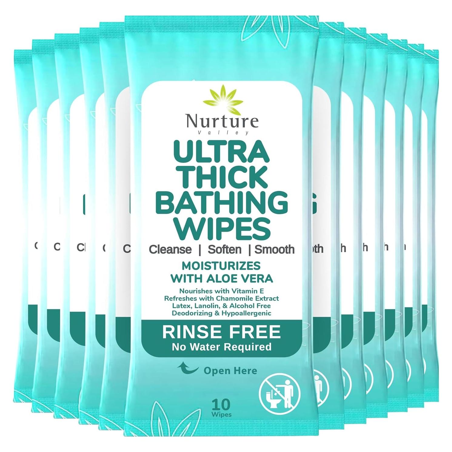 Toallitas Corporales Nurture XL con Aloe Vera | 120 Paños