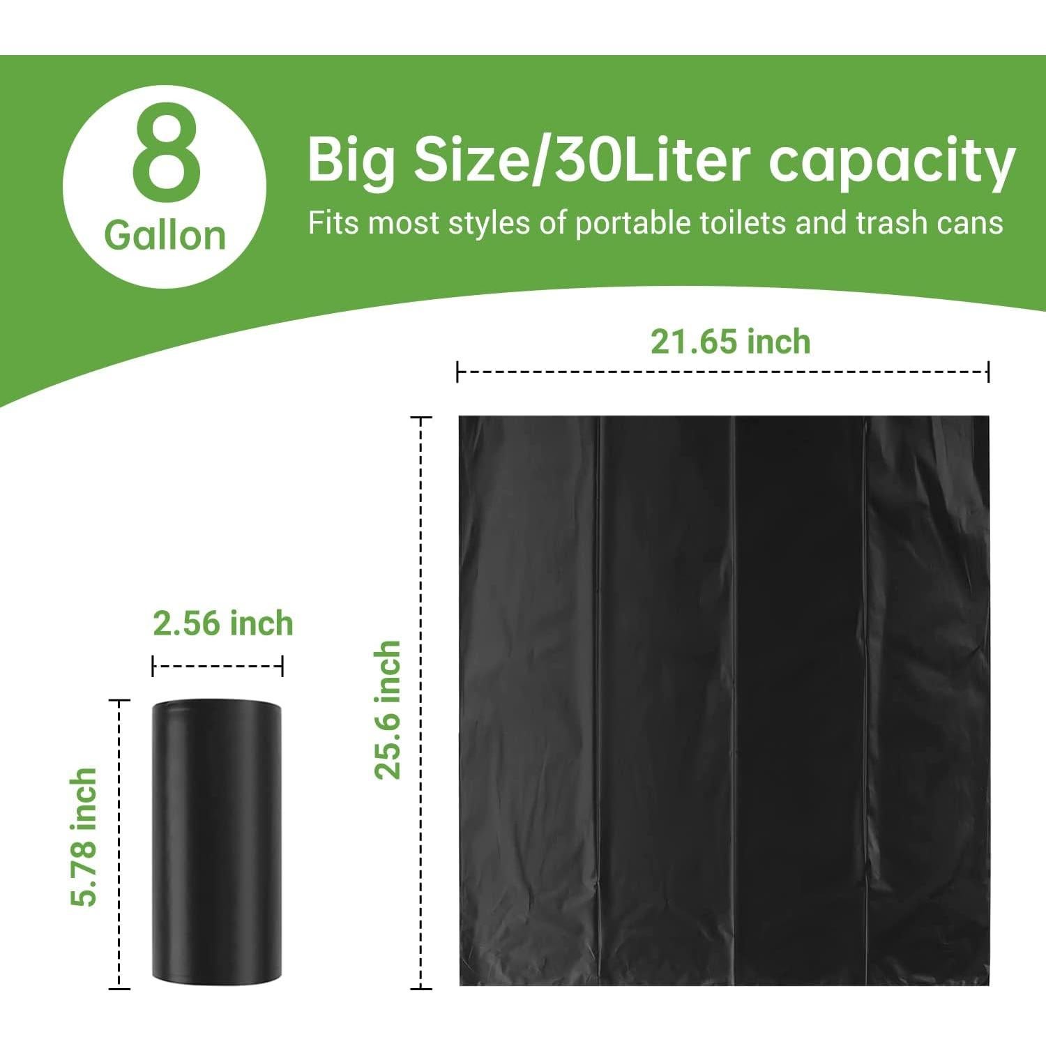 Bolsas Compostables para Inodoros Portátiles Winmoom 25 Pcs 30L